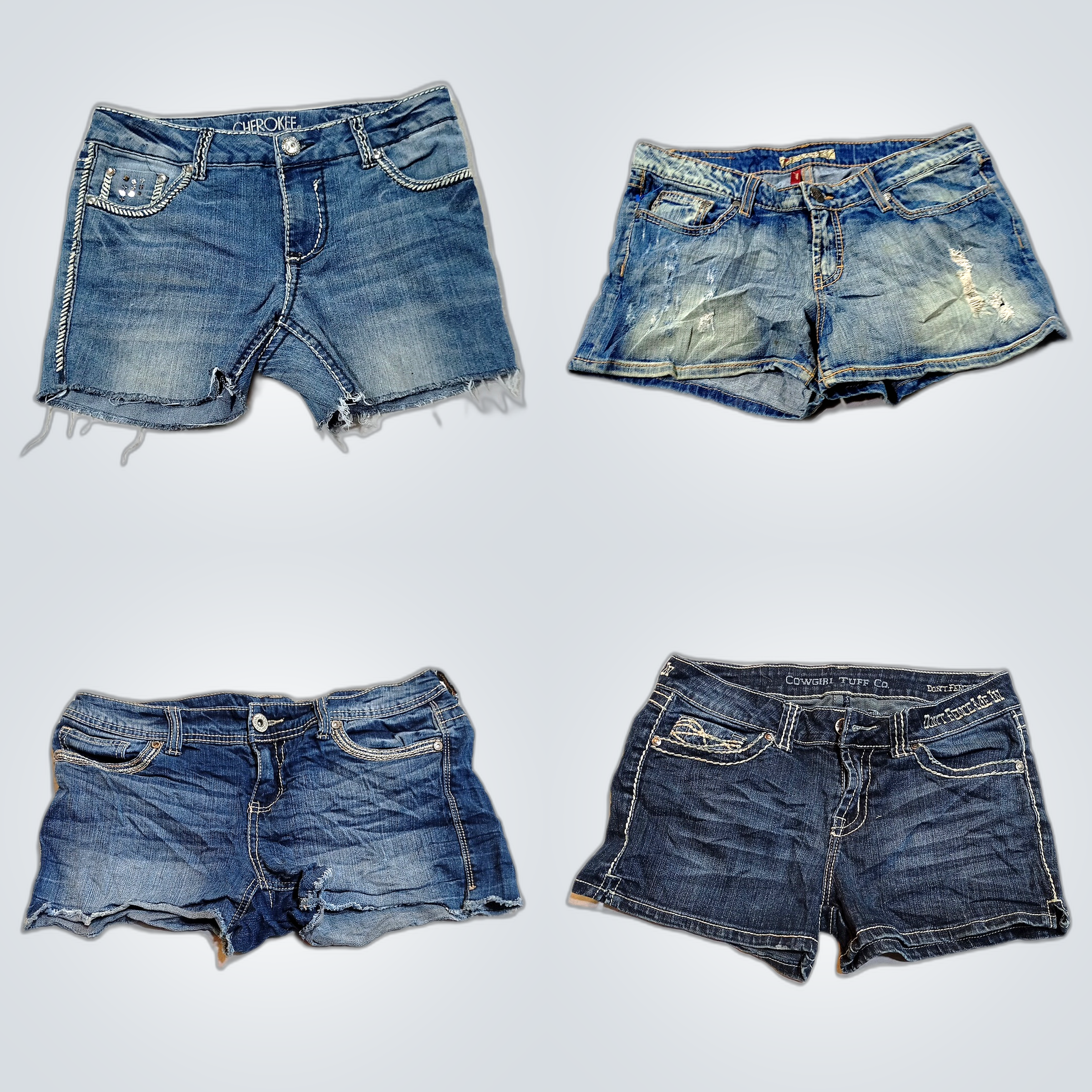 Ensemble de shorts en denim - Collection de 8 shor..