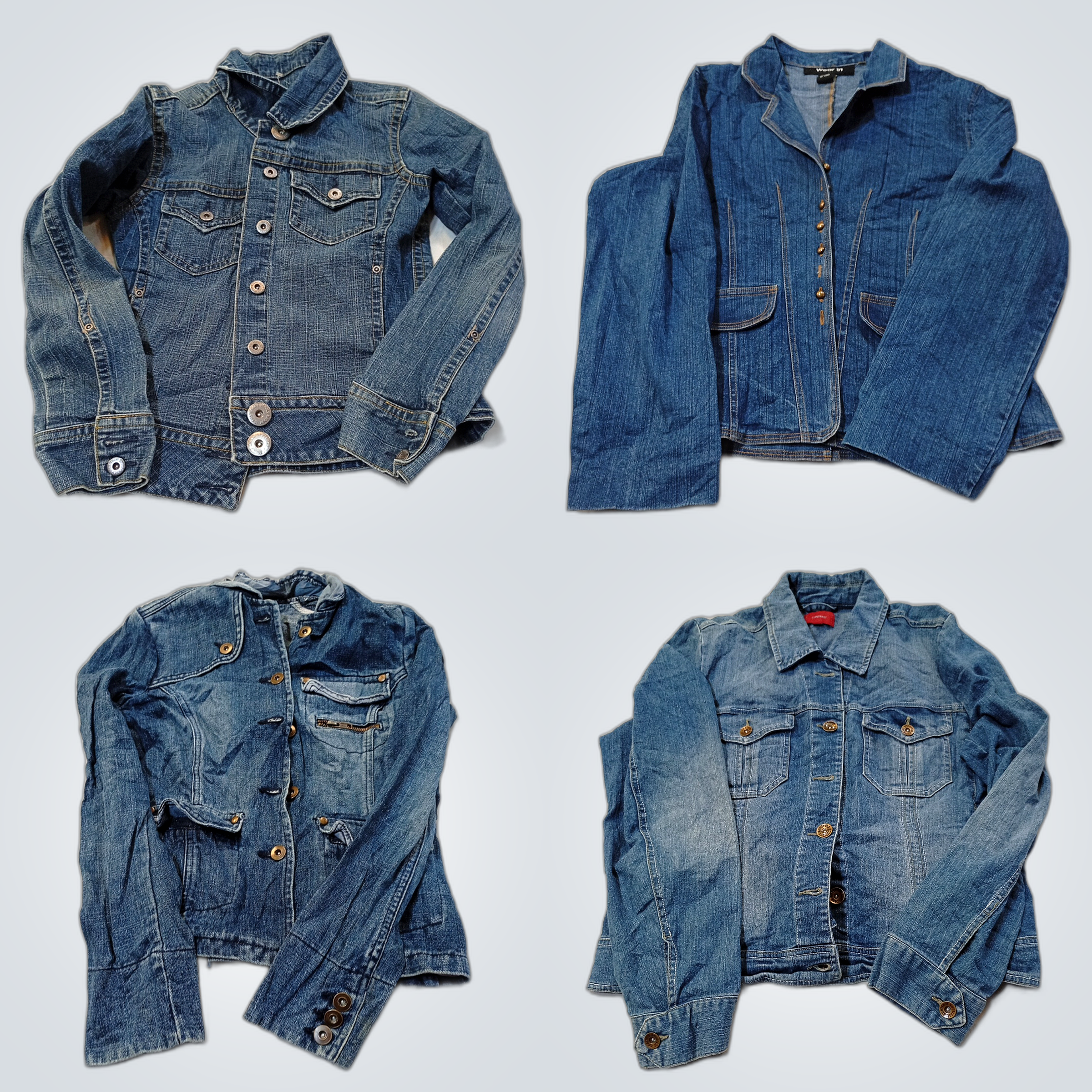 Ensemble de vestes en denim - Lot mixte de 7 pièce..