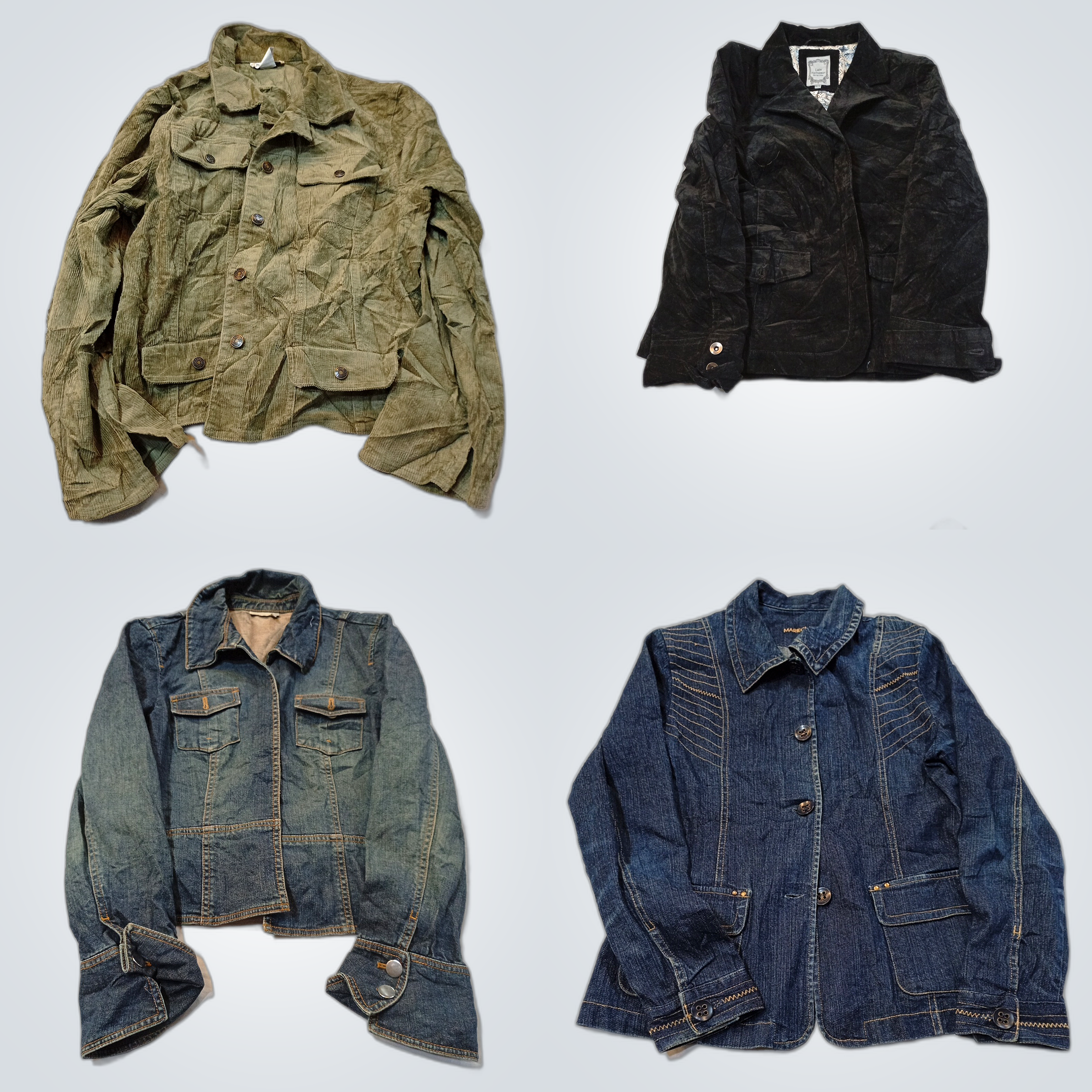 Ensemble de vestes en velours côtelé et denim de C..