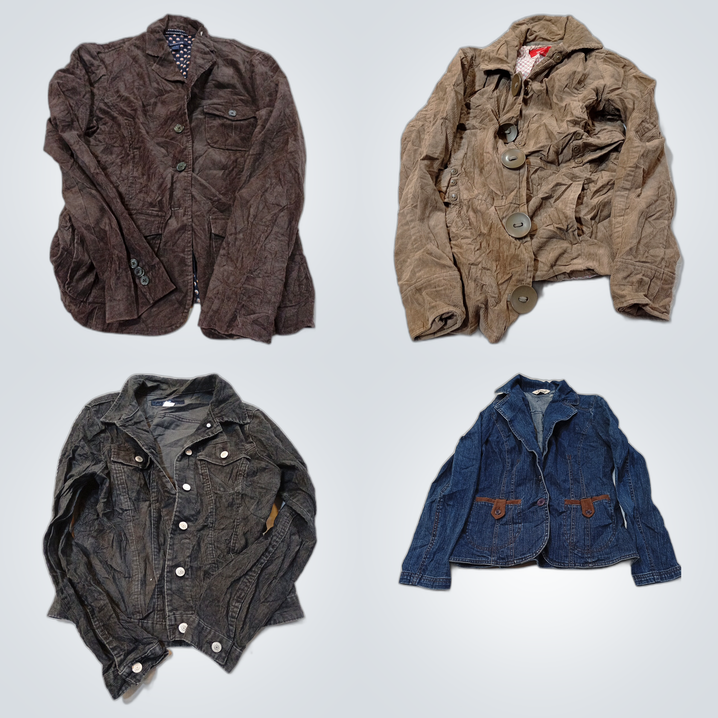 Lands' End, Nike, GAP Veste en cuir et denim