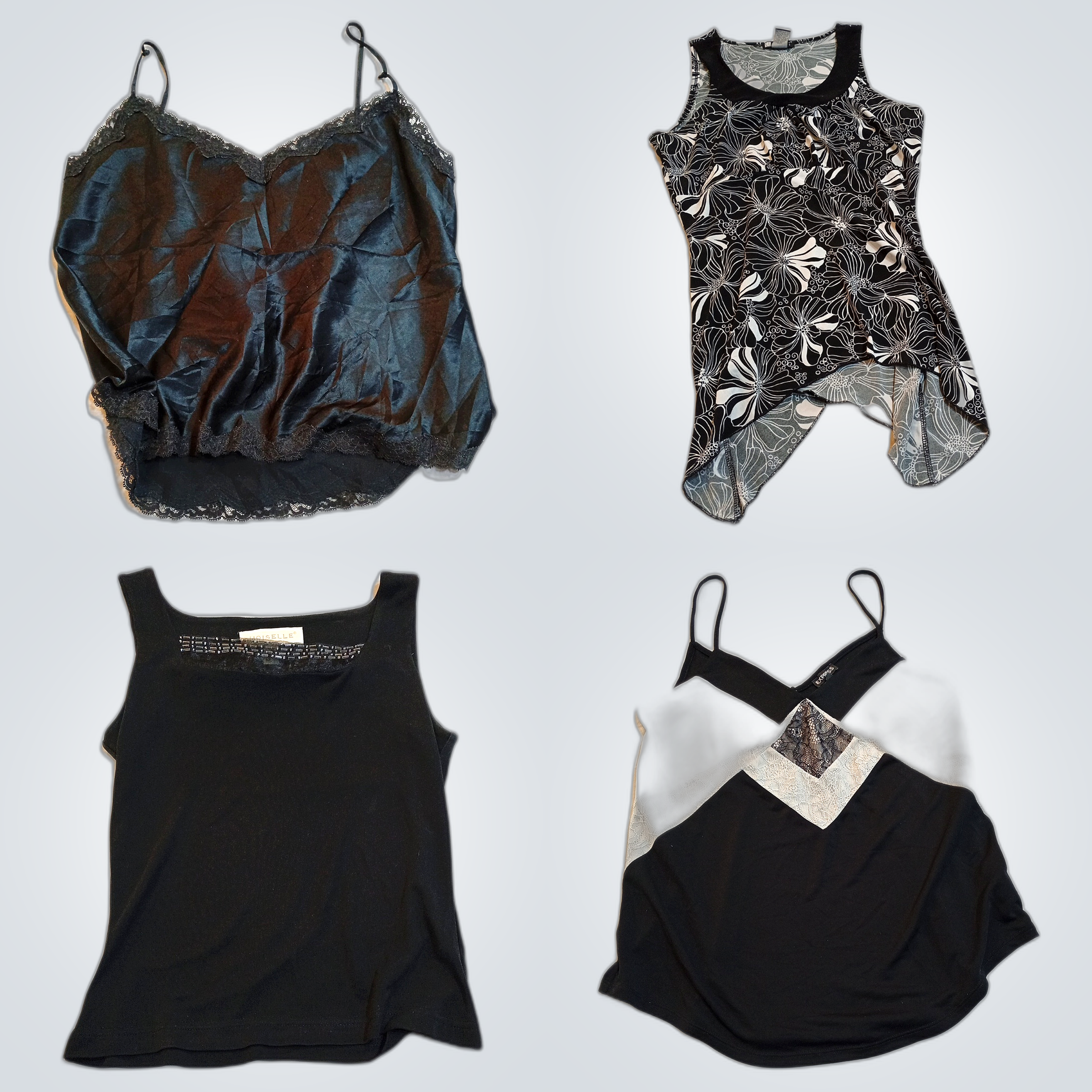 Lot de Hauts Imprimés en Dentelle, Designer & Nom ..