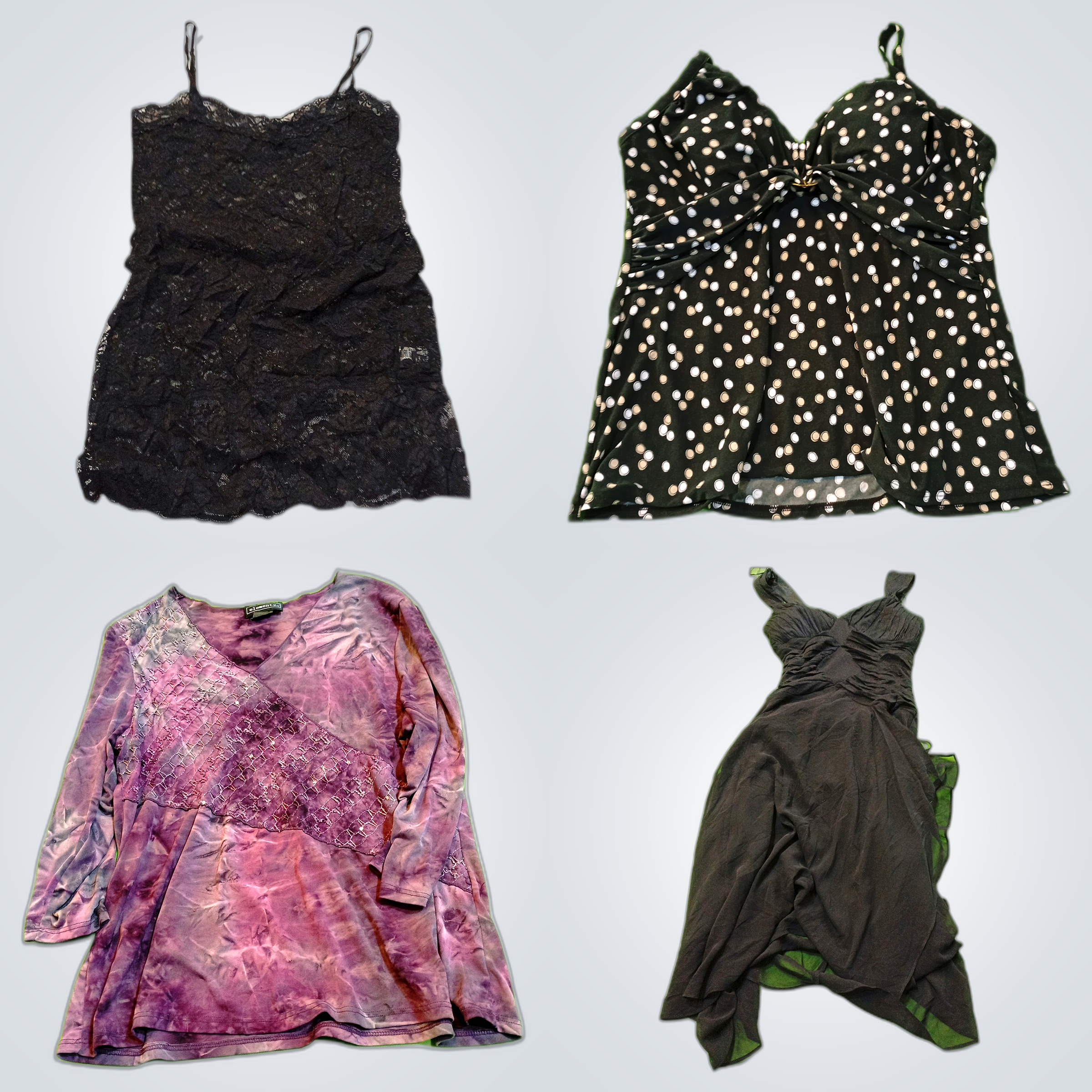 Conjunto de Vestidos e Blusas Femininas Elegantes:..