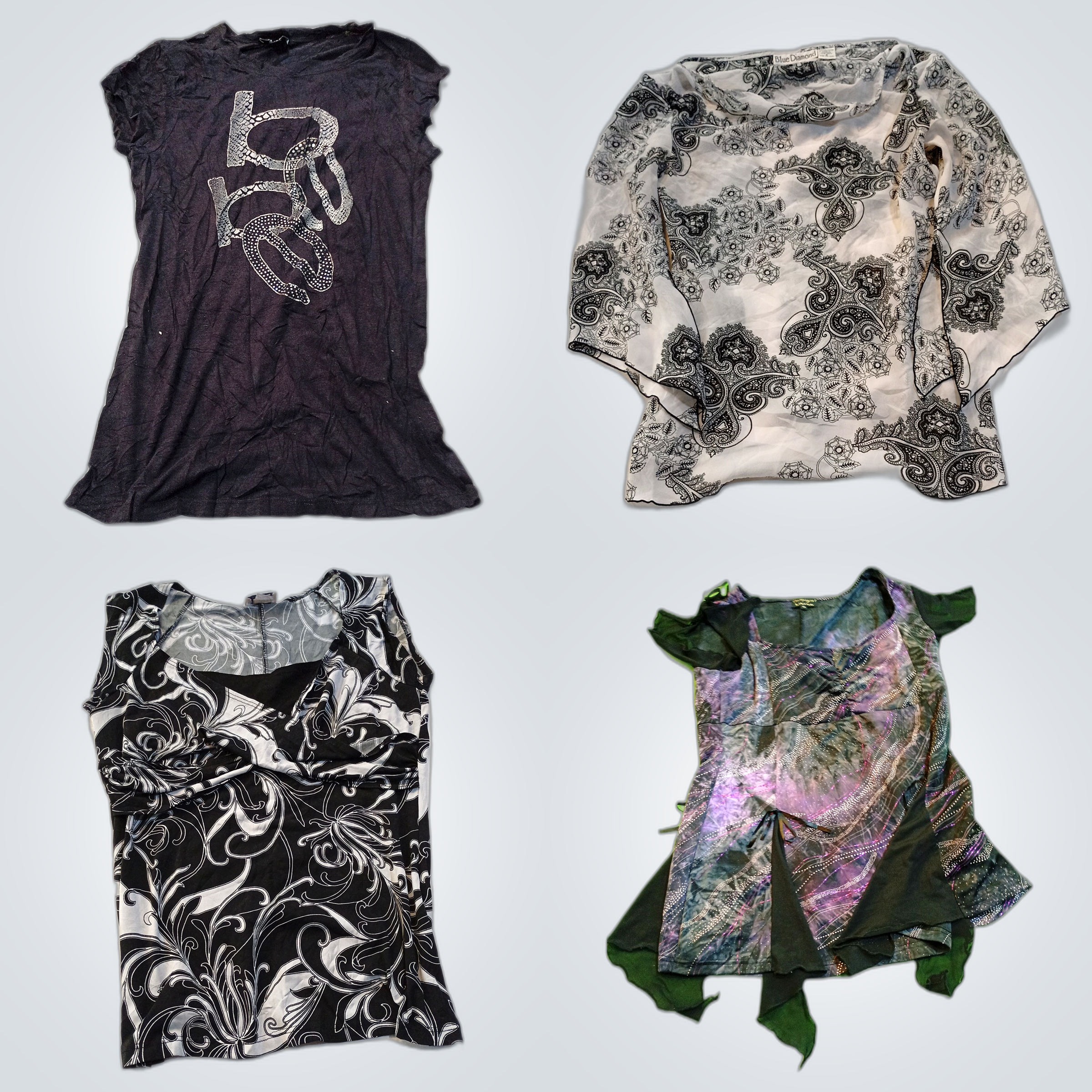 Lace & Printed Tops Bundle: George, bebe, Californ..