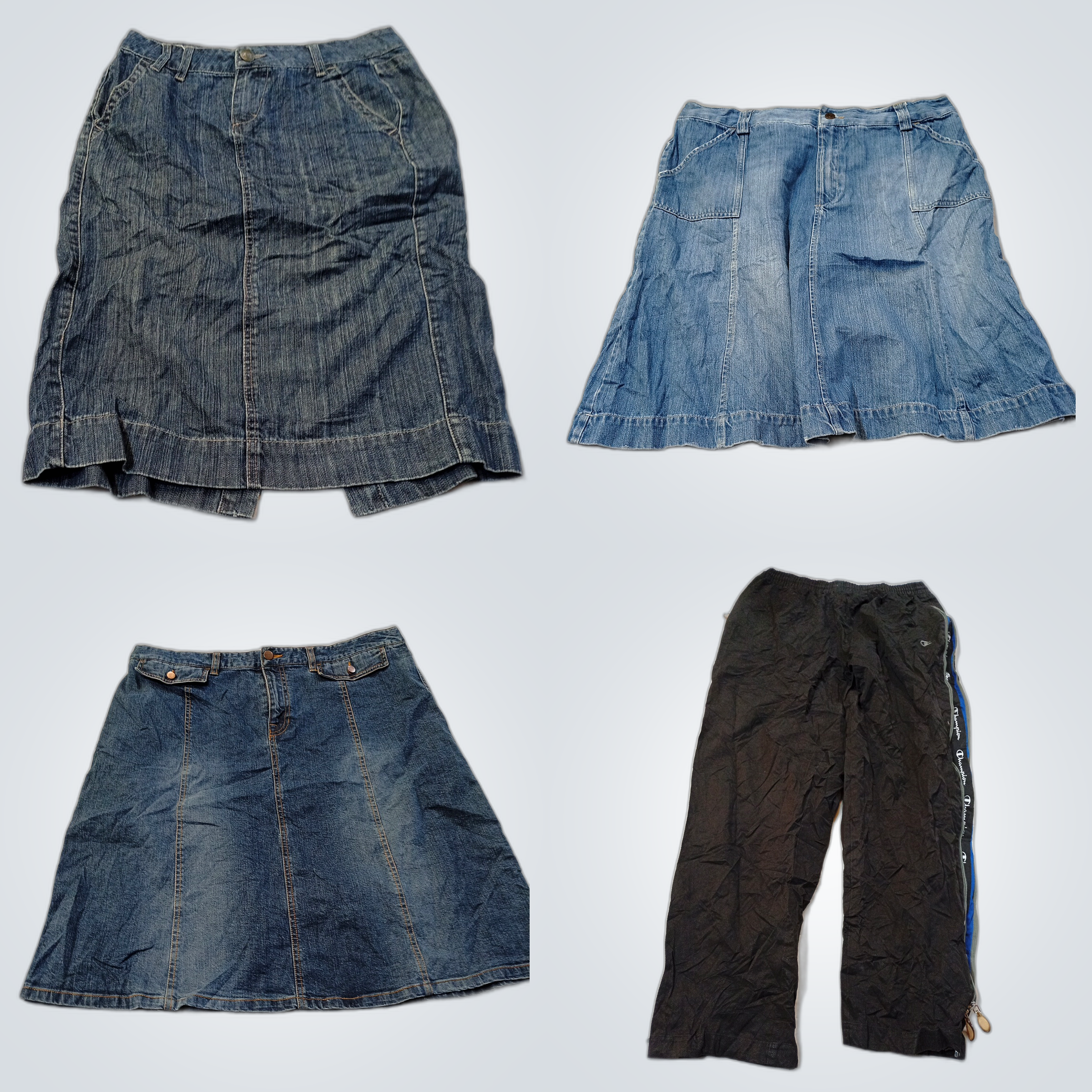 Bundle di Jeans Usati Leggeri e Gonna Midi - KIKT,..