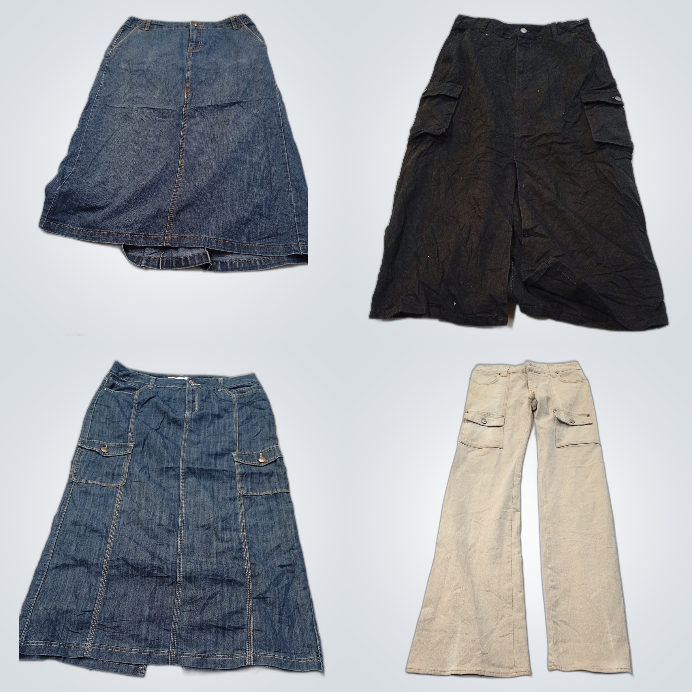 Ensemble de denim et de cargos légèrement utilisés..