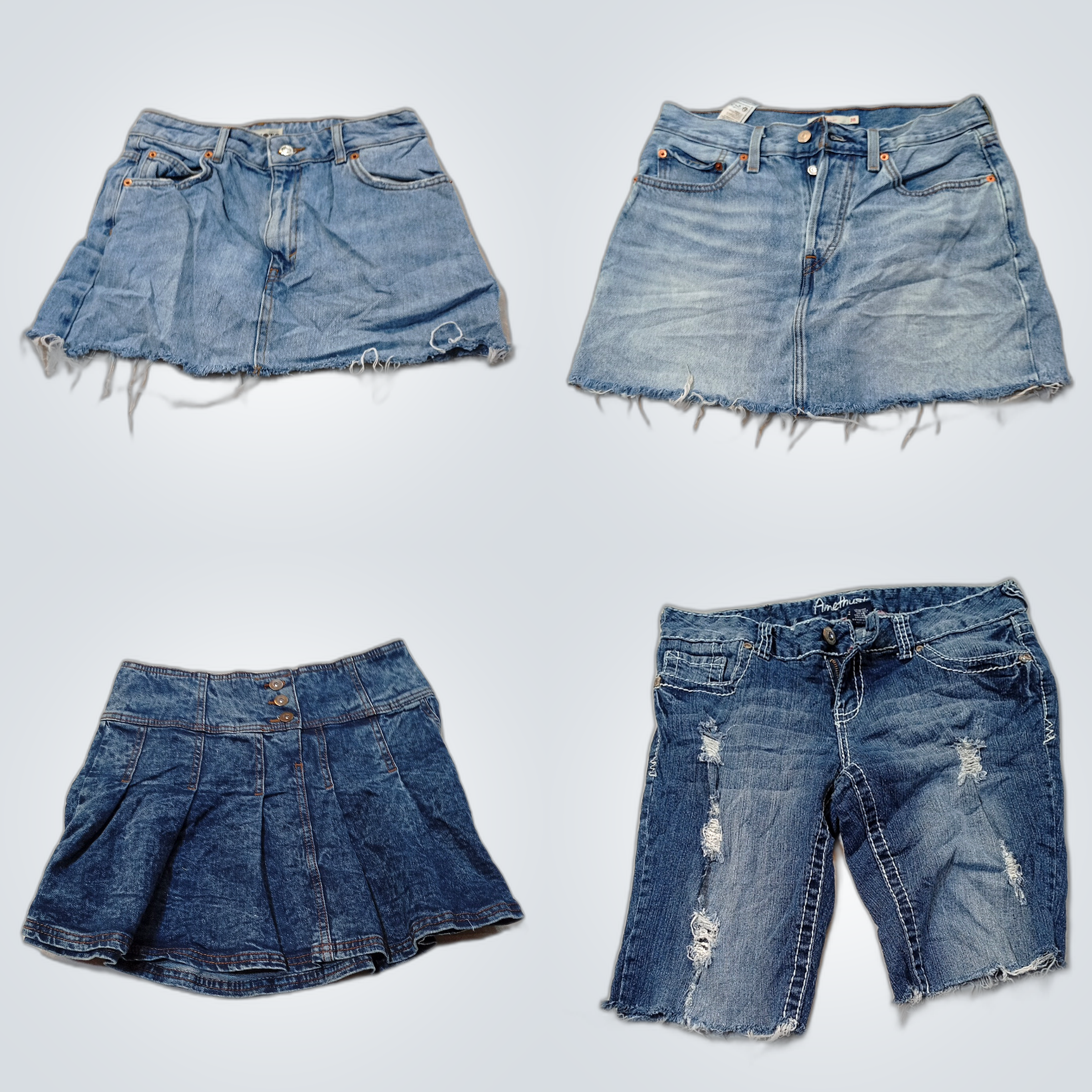 Topshop Levi's Gonna in Denim Bundle 7pc Mini Gonn..
