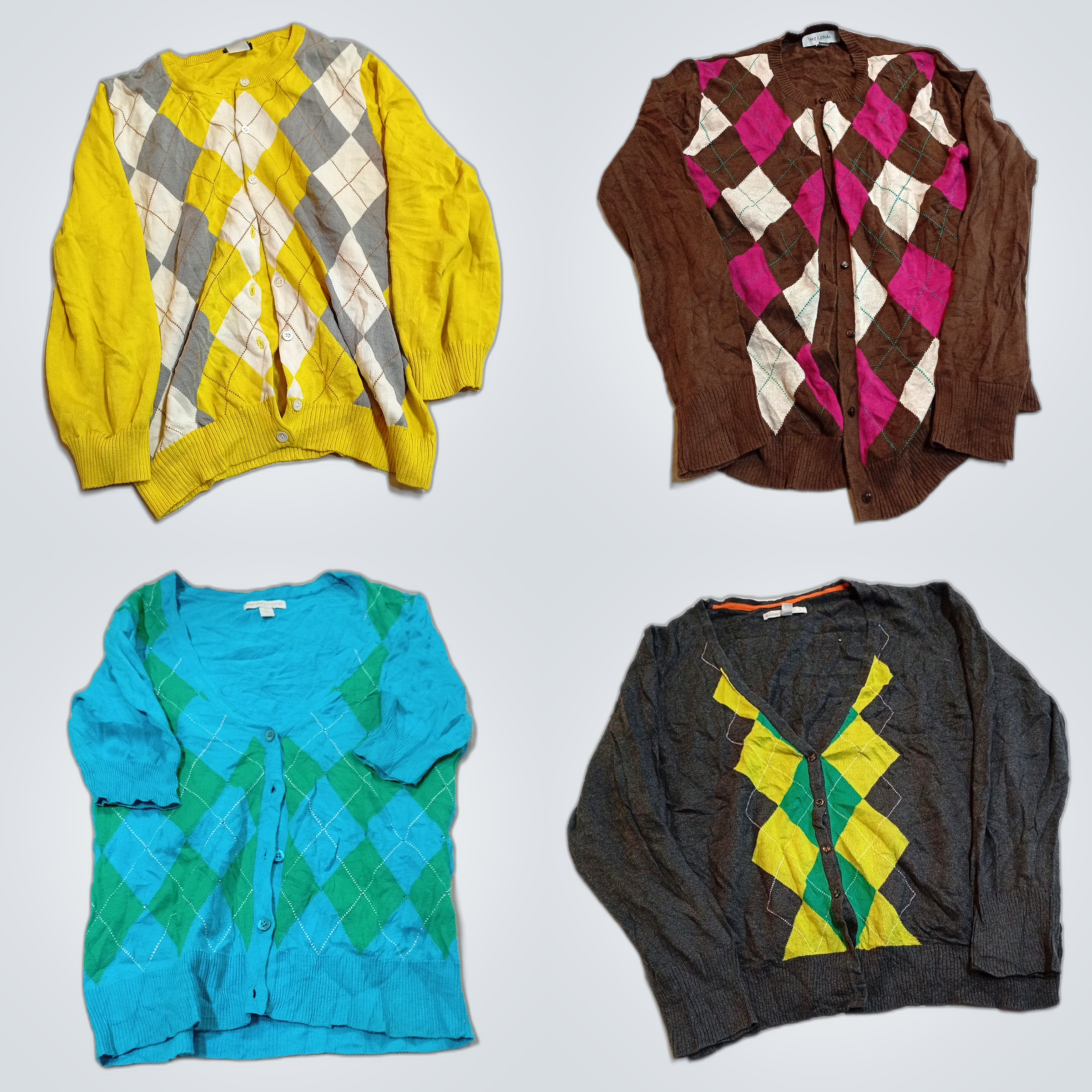 Argyle Sweater Bundle: J.Crew, Merona & More Cardi..