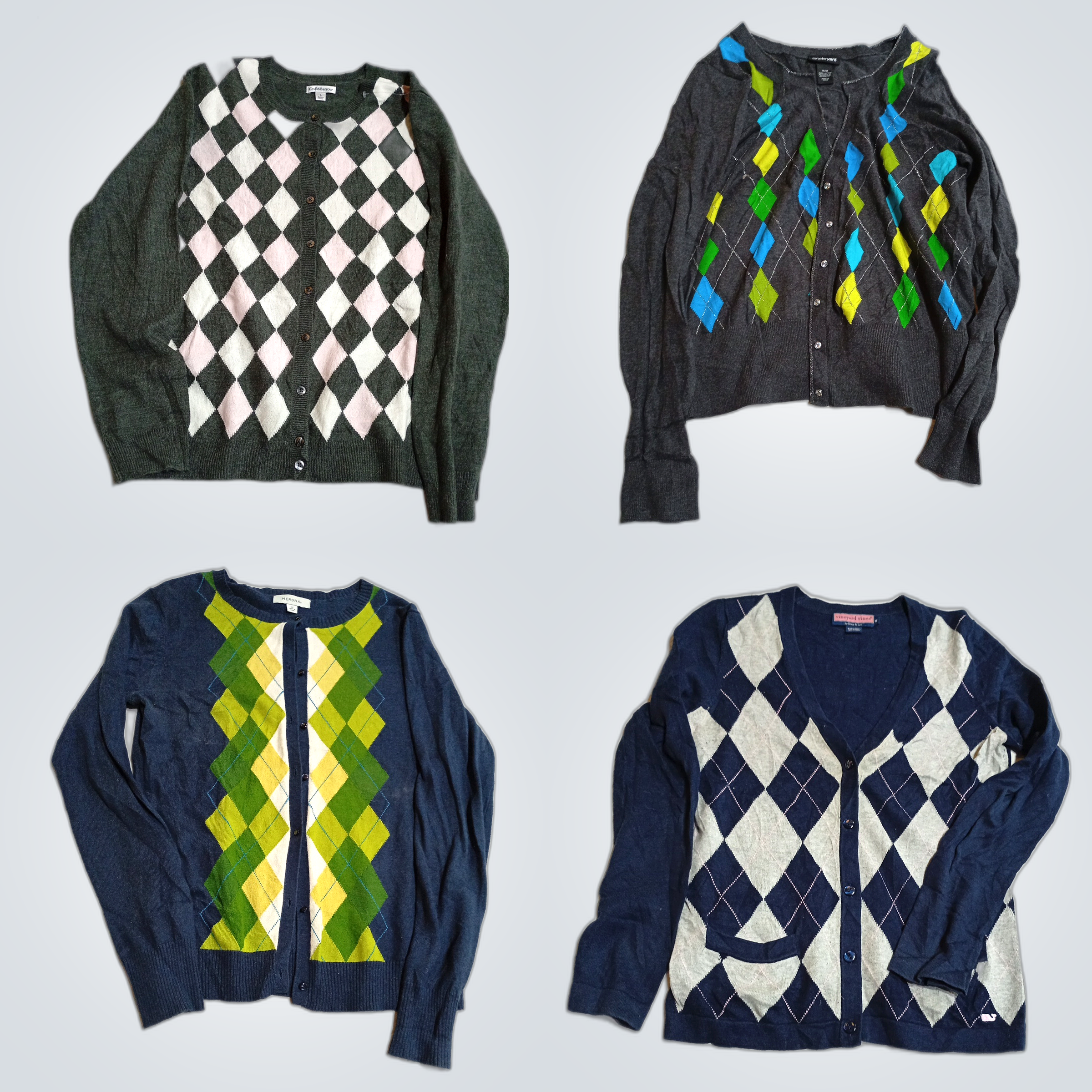 Argyle Cardigan Bundle Croft & Barrow Lane Bryant ..