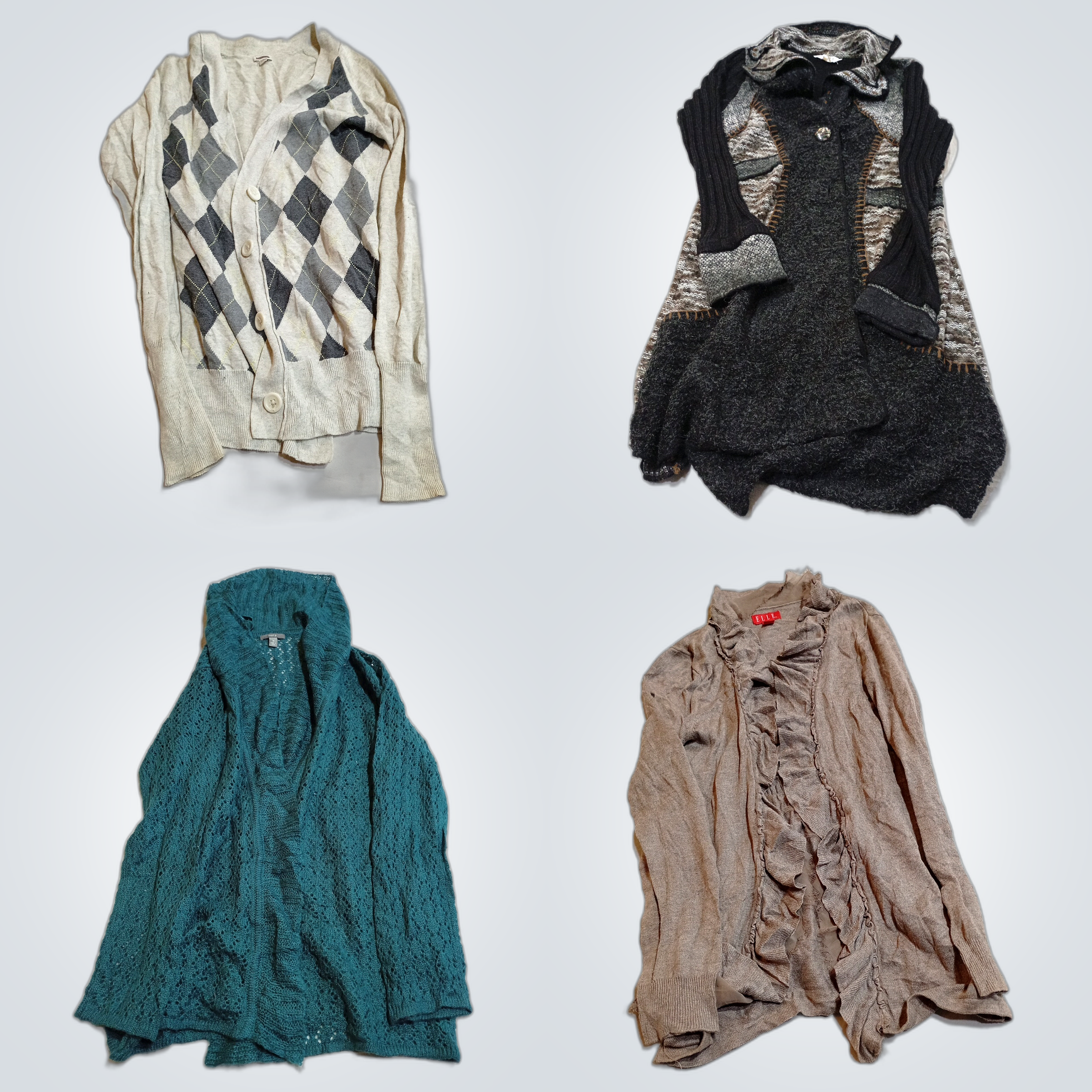 Cardigan Bundle: Hismet, Apt 9, ELLE & More Knitwe..