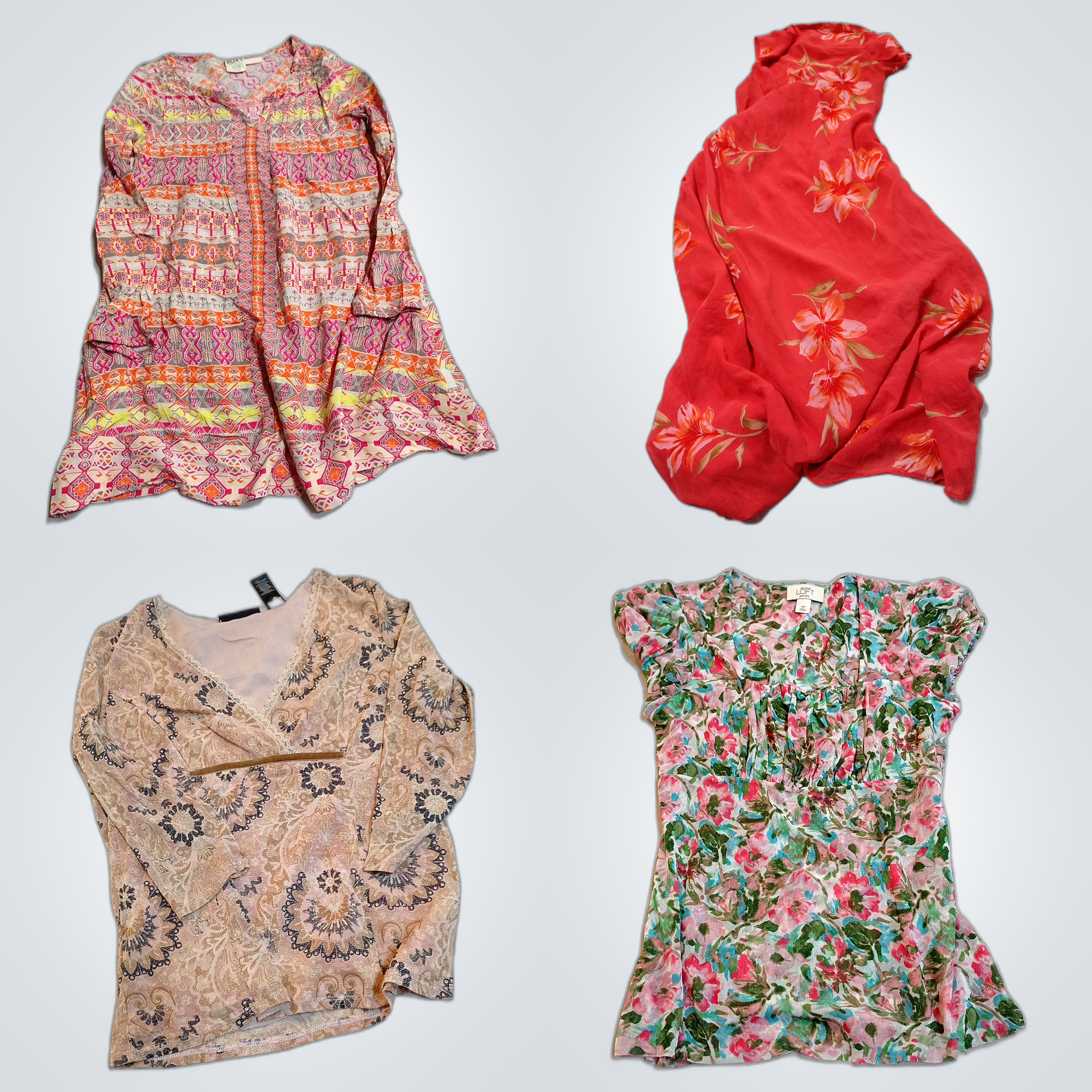 Roxy LOFT Bundle: 10 Piece Women's Floral Dresses ..
