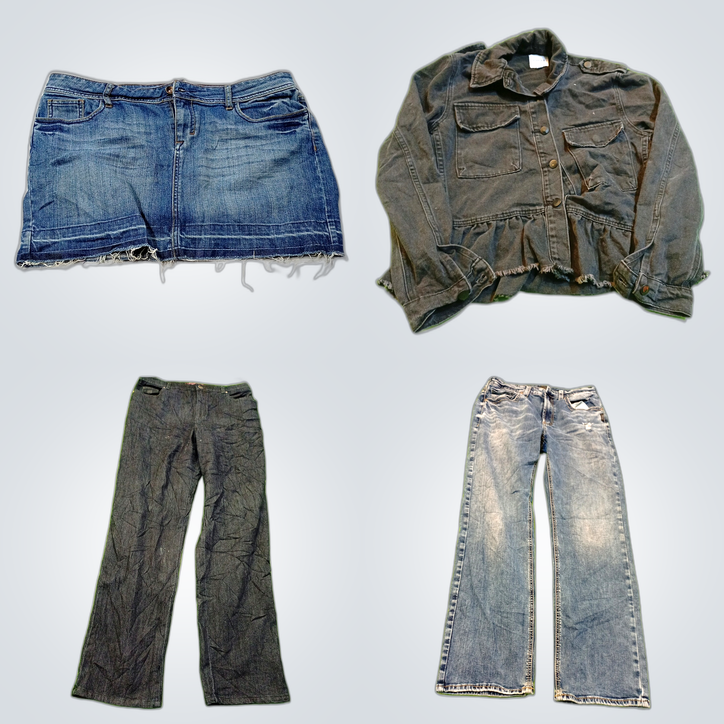 Pacote de Denim & Couro: IC, Silver Jeans, GV & Ma..