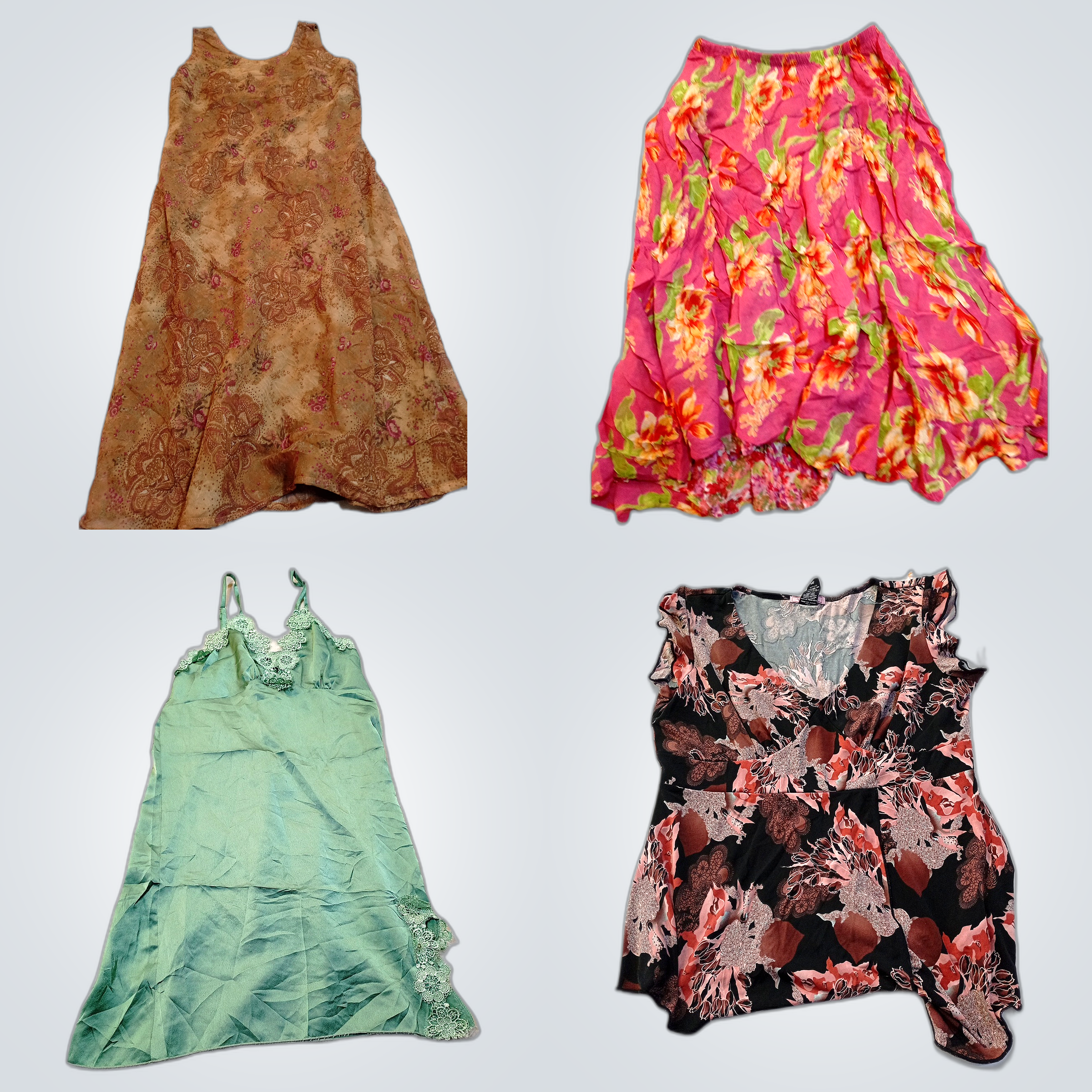 Floral Fashion Bundle: 11 Pc Women's Dresses, Tops..