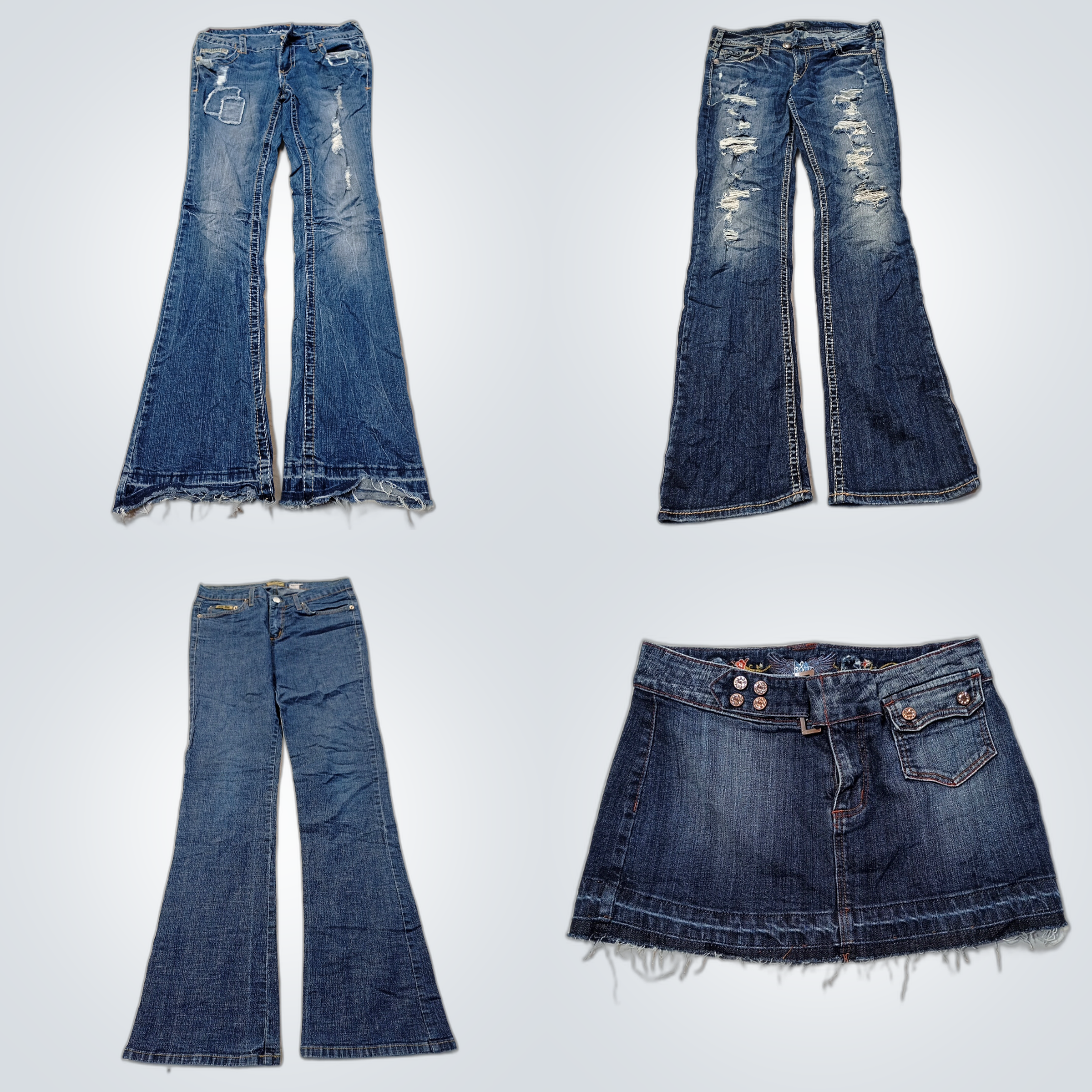 Gently Used Denim Bundle: Amethyst, Silver, Judy B..