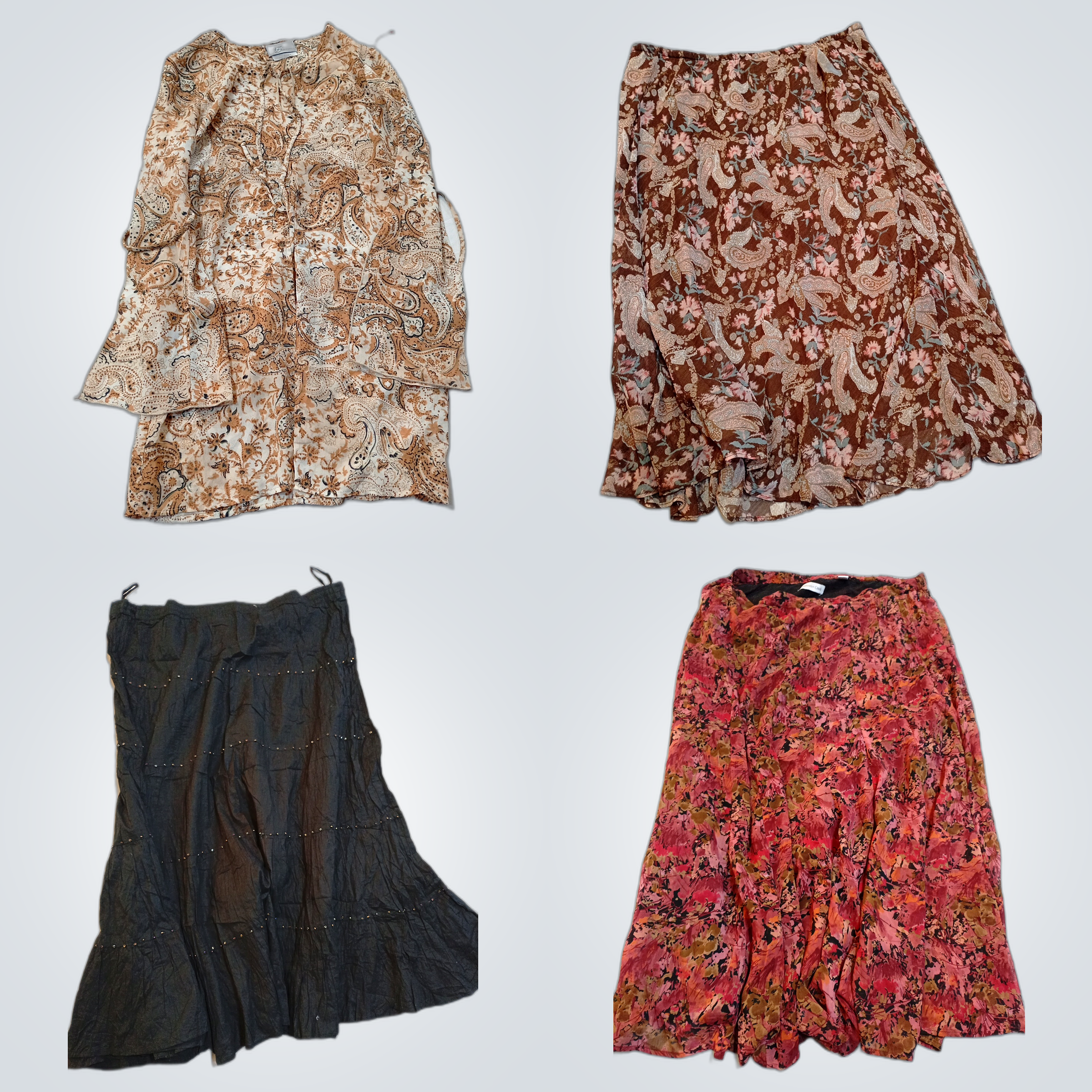 BYER & More Women's Skirt & Dress Bundle Floral Mi..