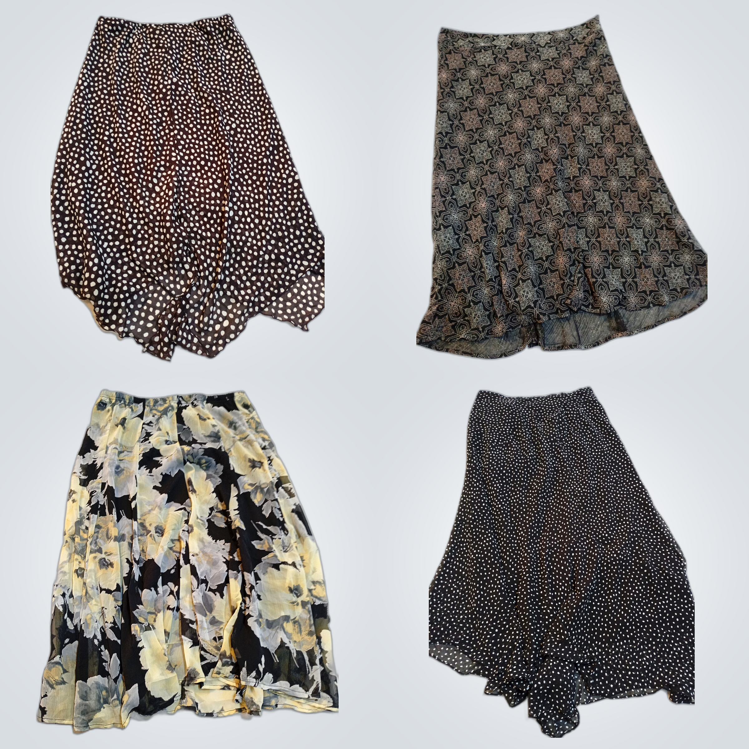 Ensemble de jupe midi et robe légèrement utilisées..