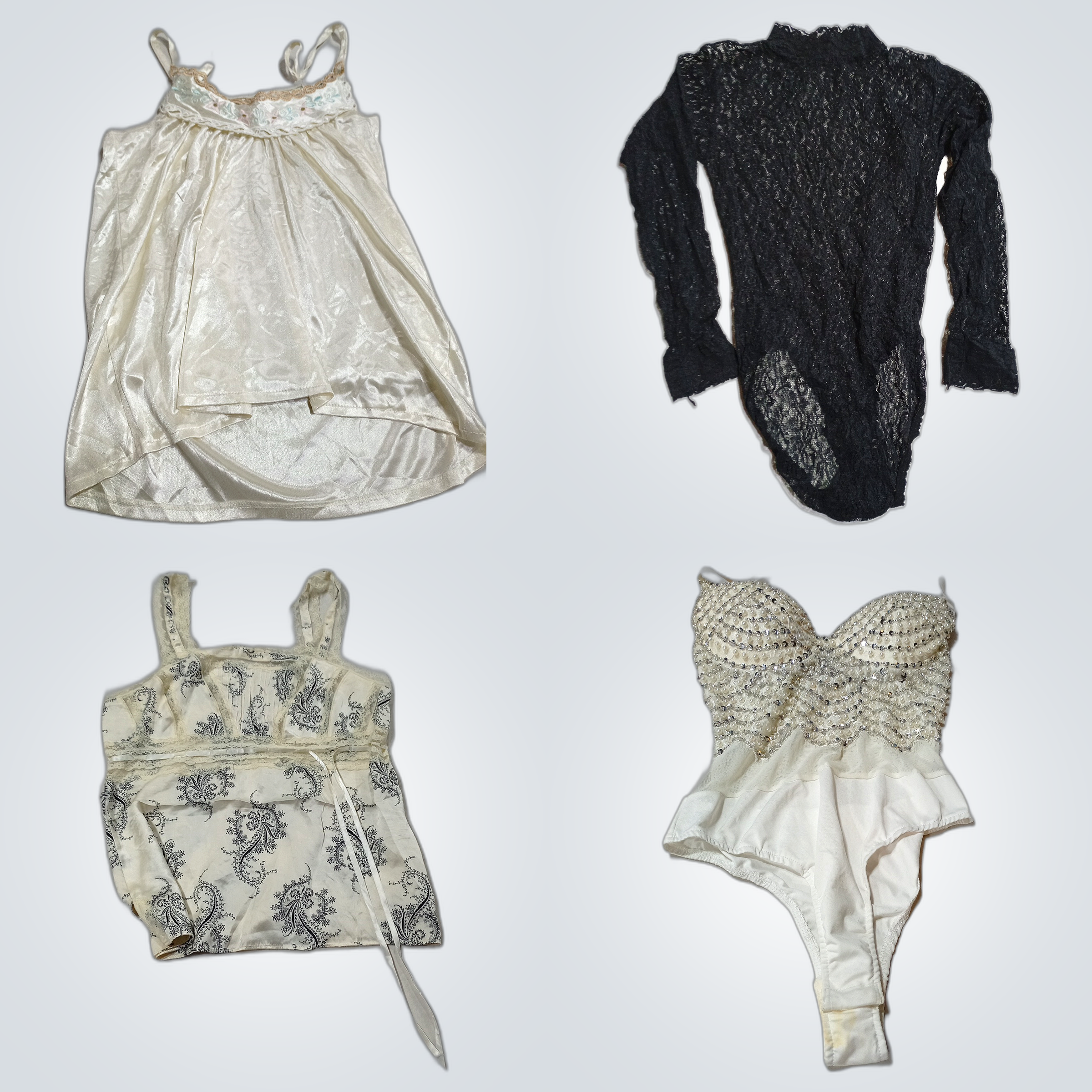 Pacchetto Designer & Brand Name: Top in pizzo, mag..