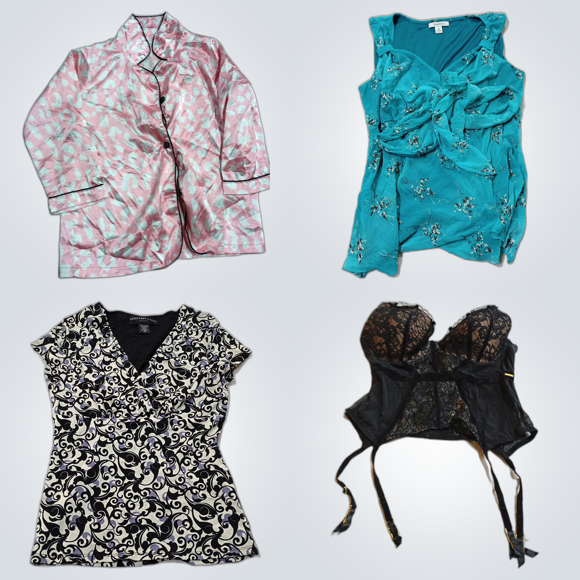 Designer Bundle: 10 Pc Women's Tops & Shorts from ..