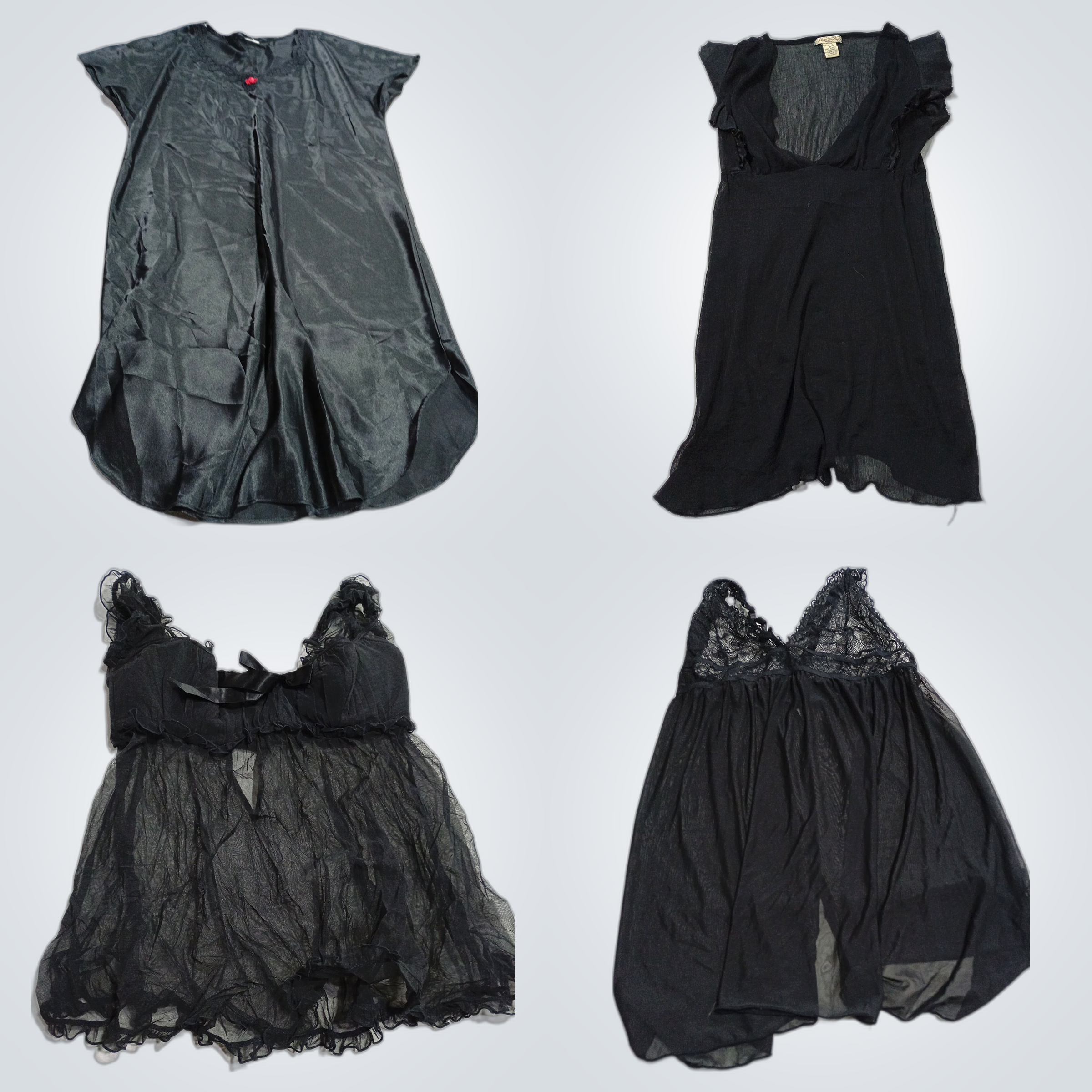 American Rag & More Black Lace Silk Bundle 7 Pc Wo..