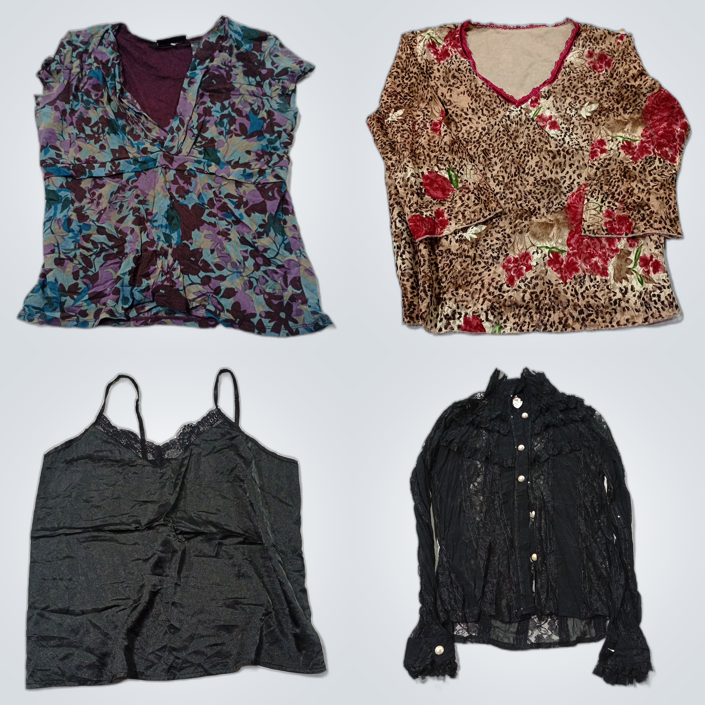 Designer Bundle: 10 Pc Women's Tops & Skirts - aXc..