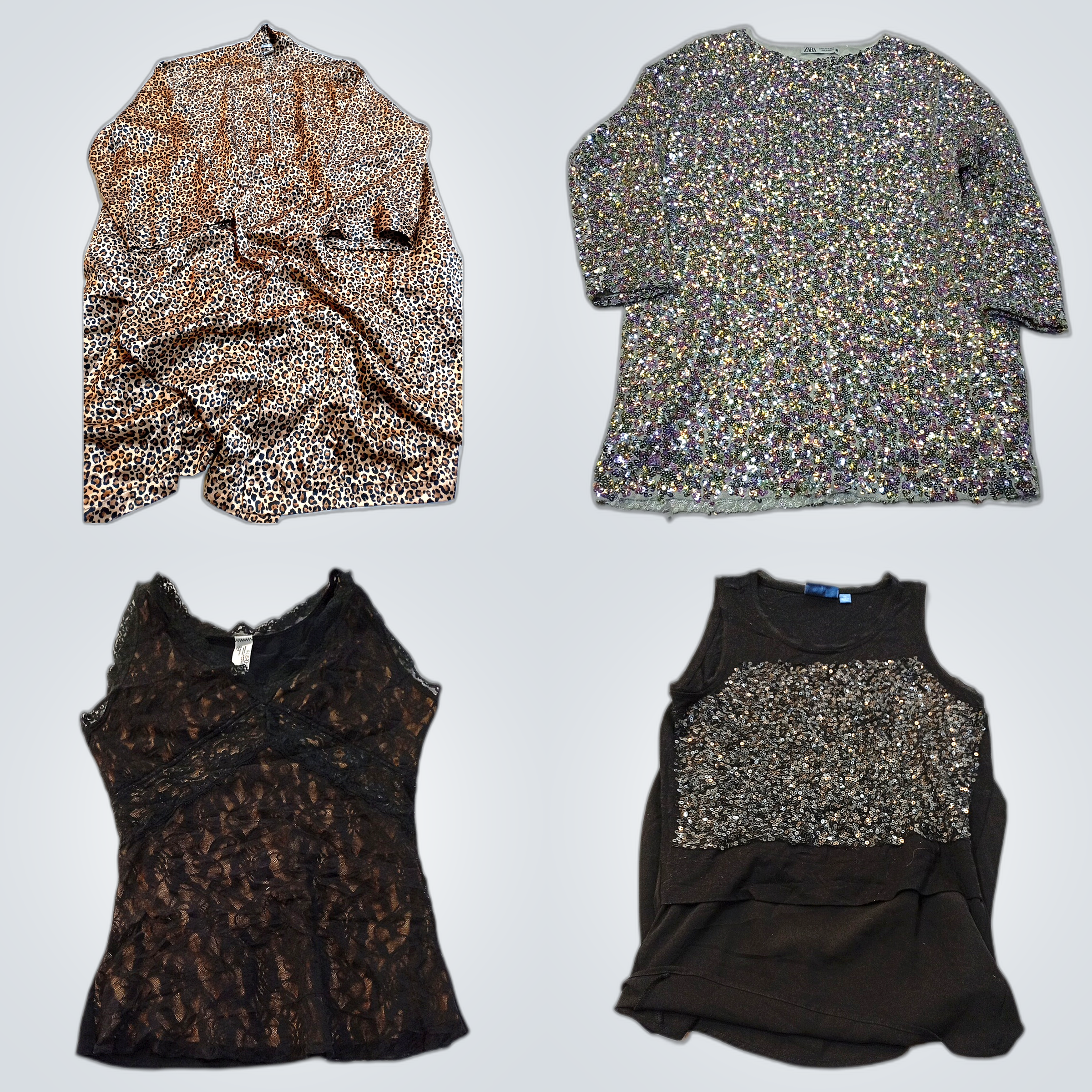 Ensemble de hauts à sequins et en dentelle - Vera ..