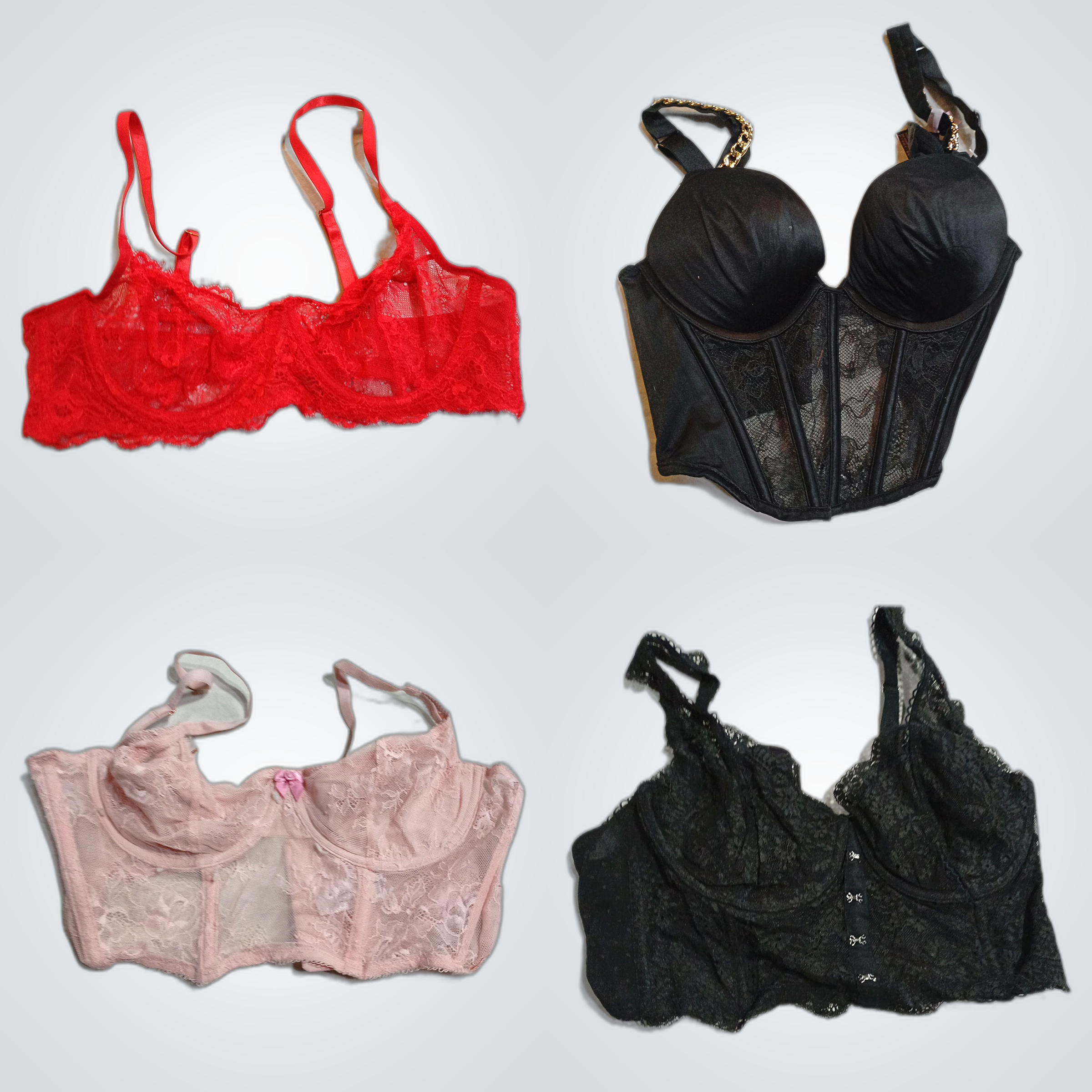 Victoria's Secret Lace Bra & Bodysuit Bundle 10pcs..