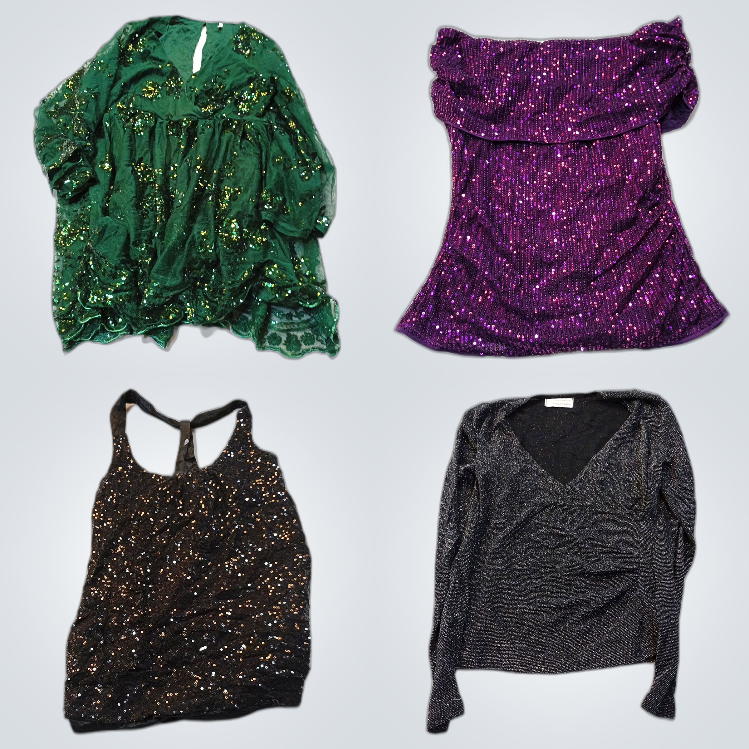 Sequined Chic Bundle: Jessica, Papell, Express & M..