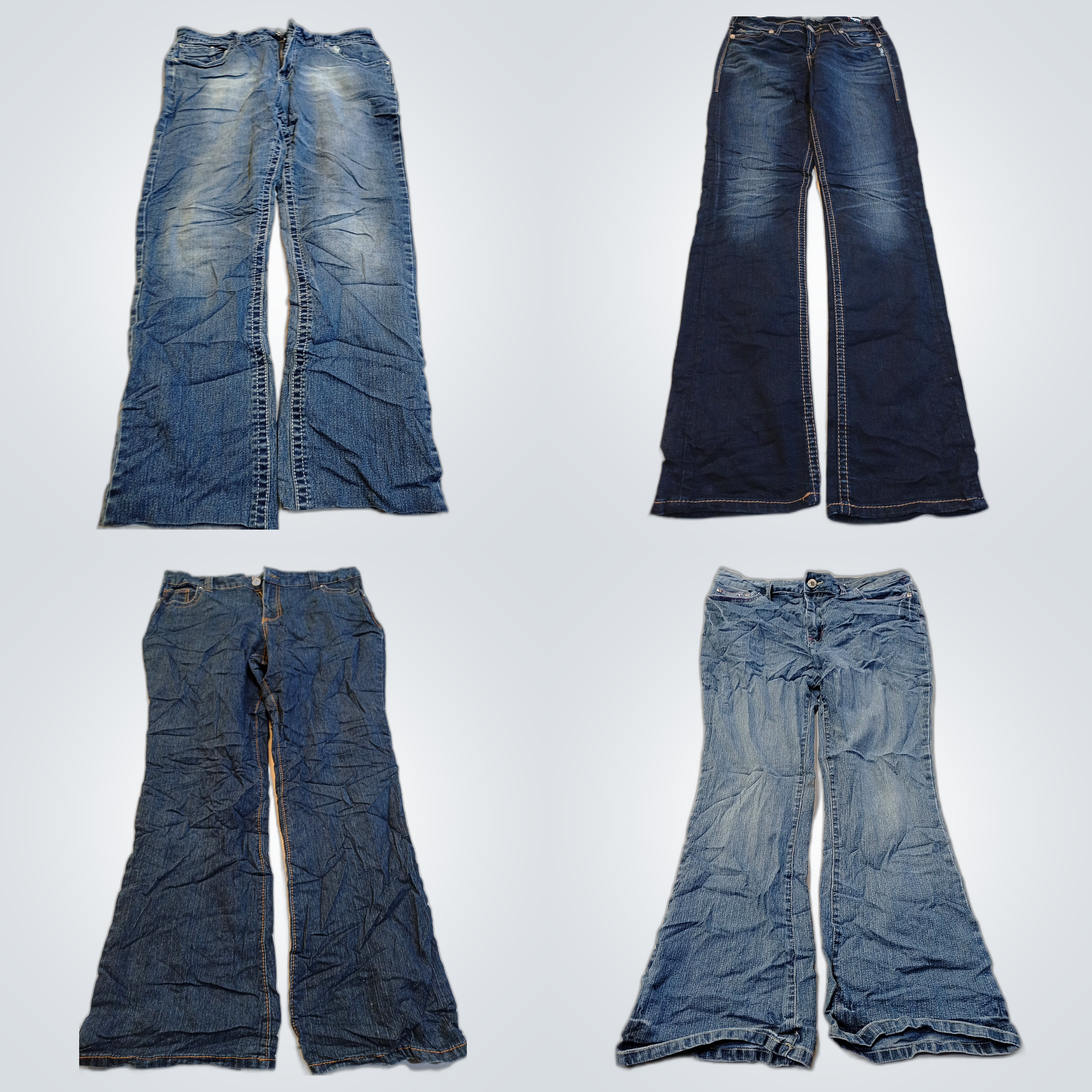 Gently Used Denim Bundle: Revolution, Silver, Wran..