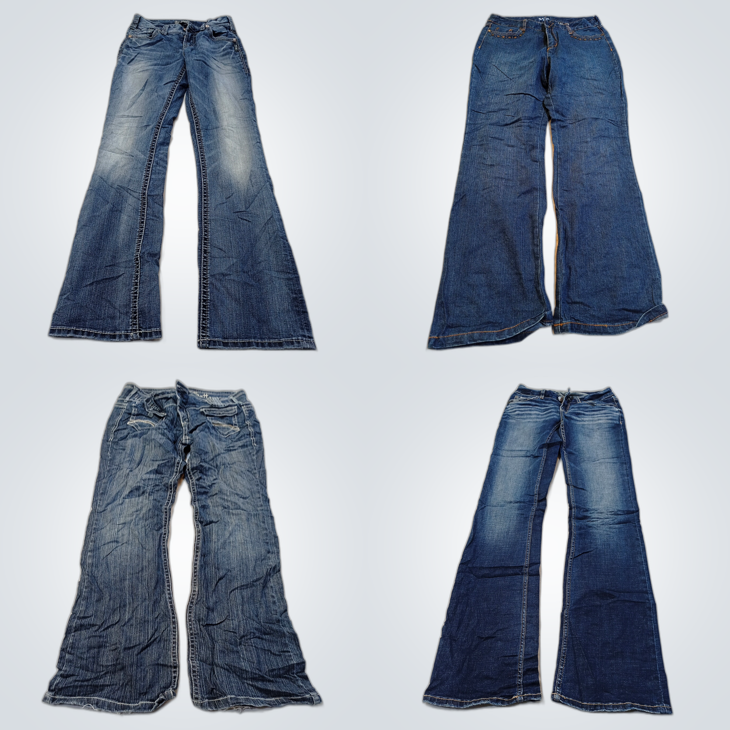 Pacote de Denim Usado com Carinho: Silver, 7 For A..