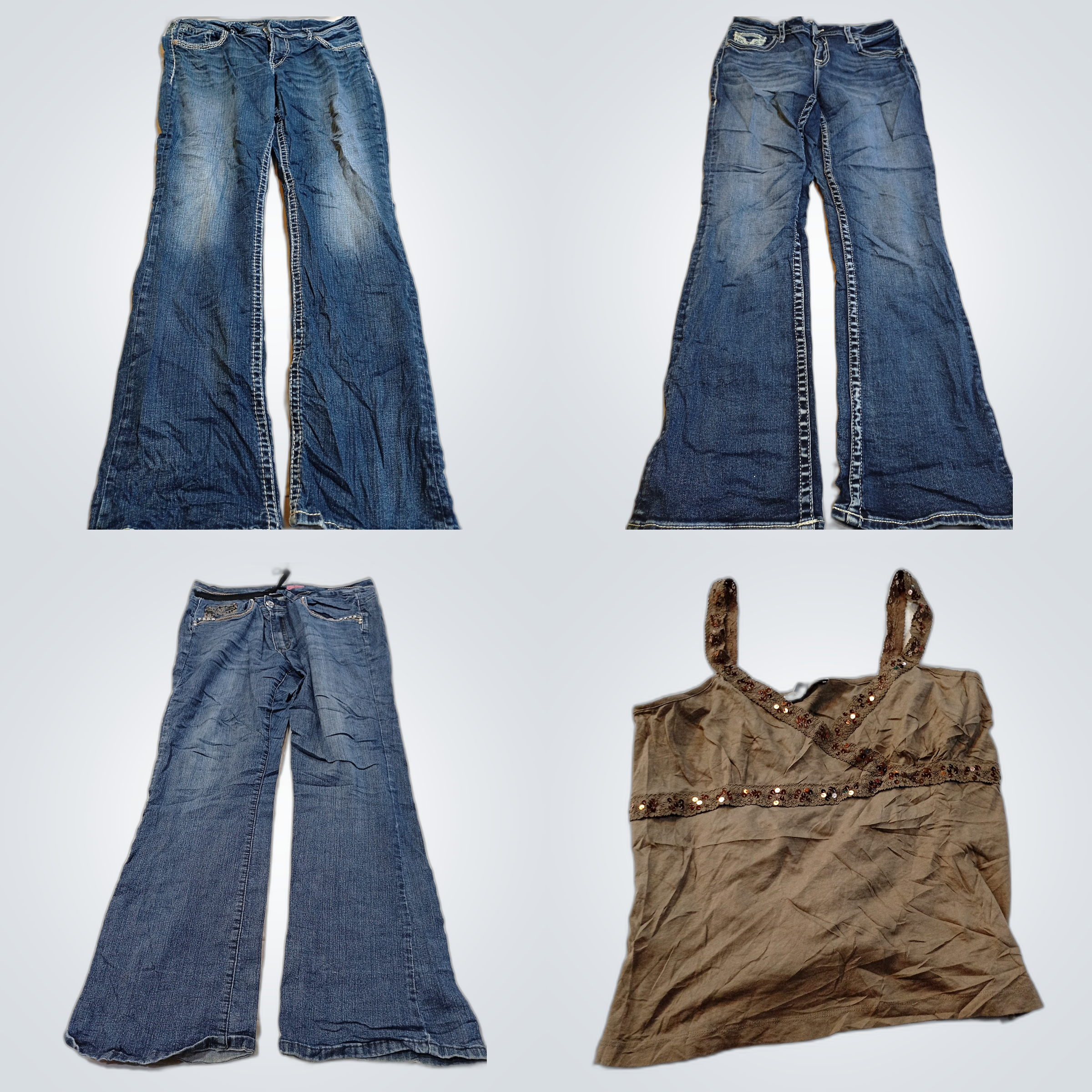 Pacote de Denim Levemente Usado: Silver, Vigoss, H..