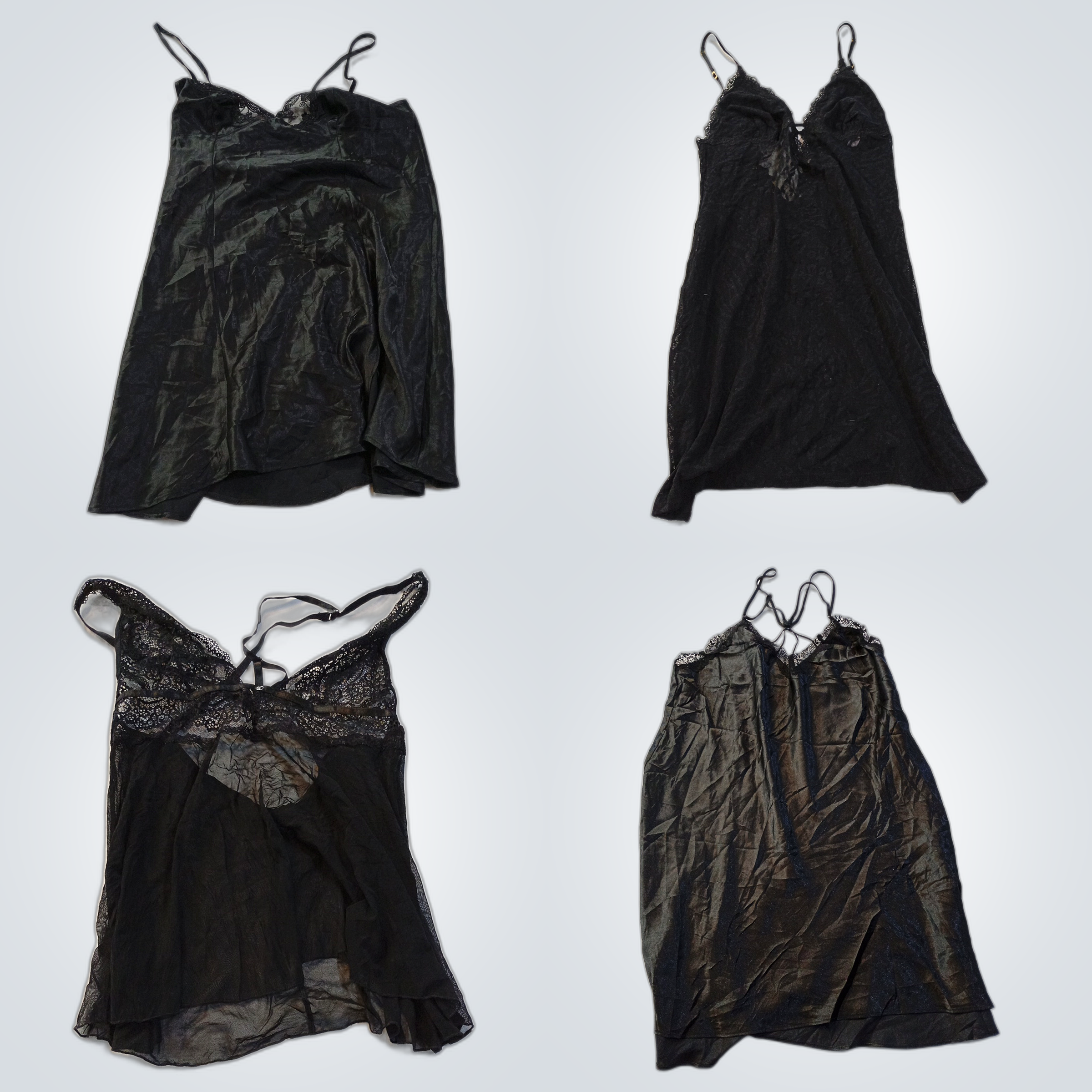 Victoria's Secret & More Black Lace Chemises Bundl..