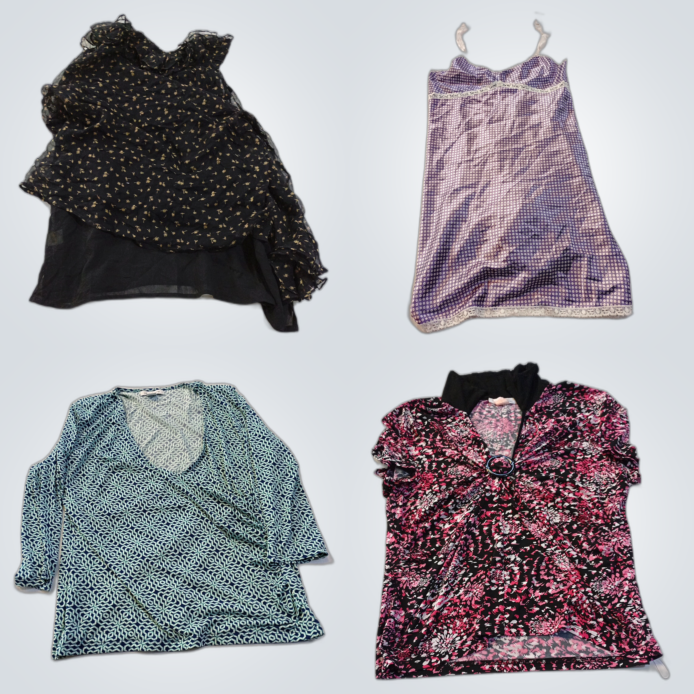 Liz Claiborne Vera Bundle 10 Pc Women's Tops Blous..