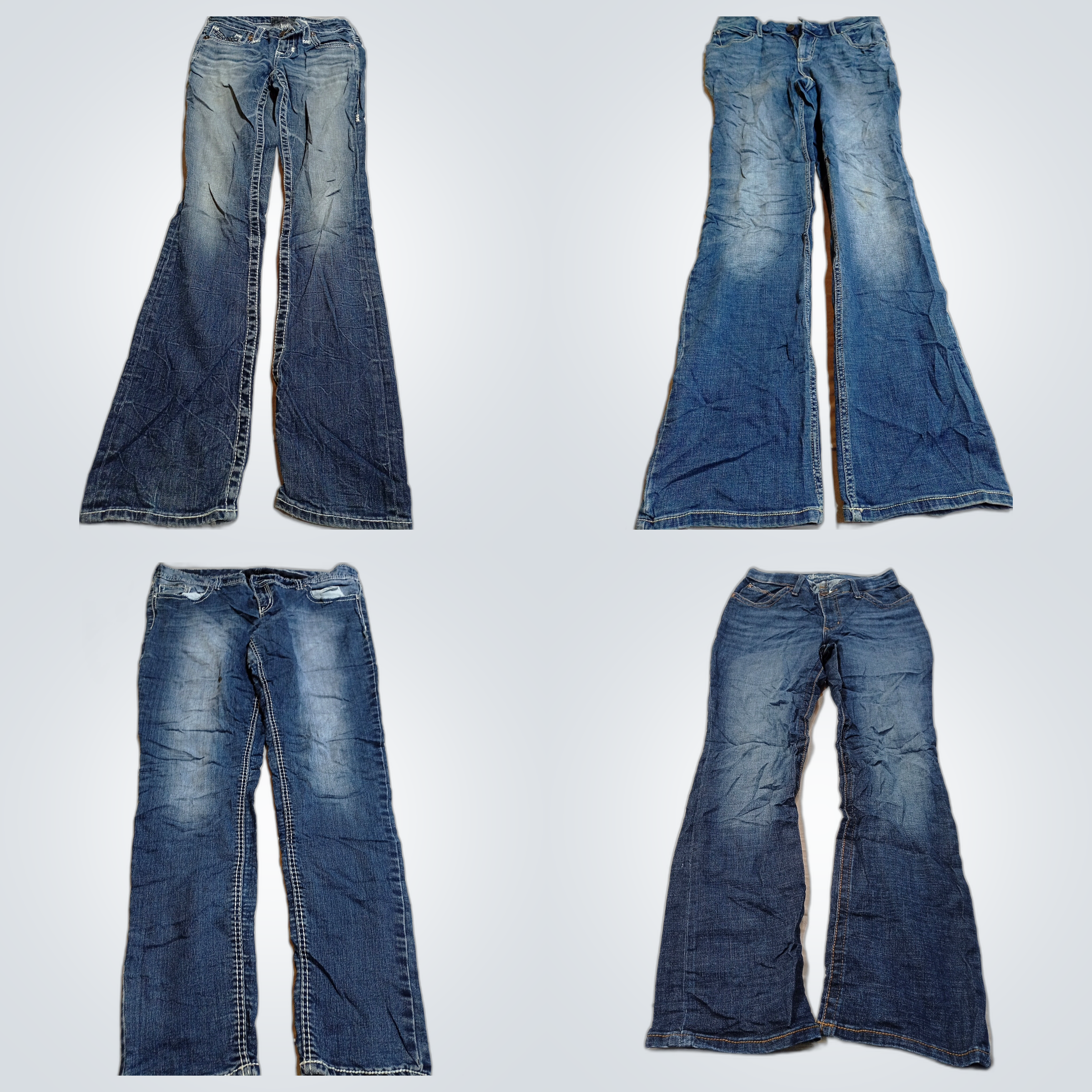 Paquet de jeans Wrangler Mavi - lot de denim flare..