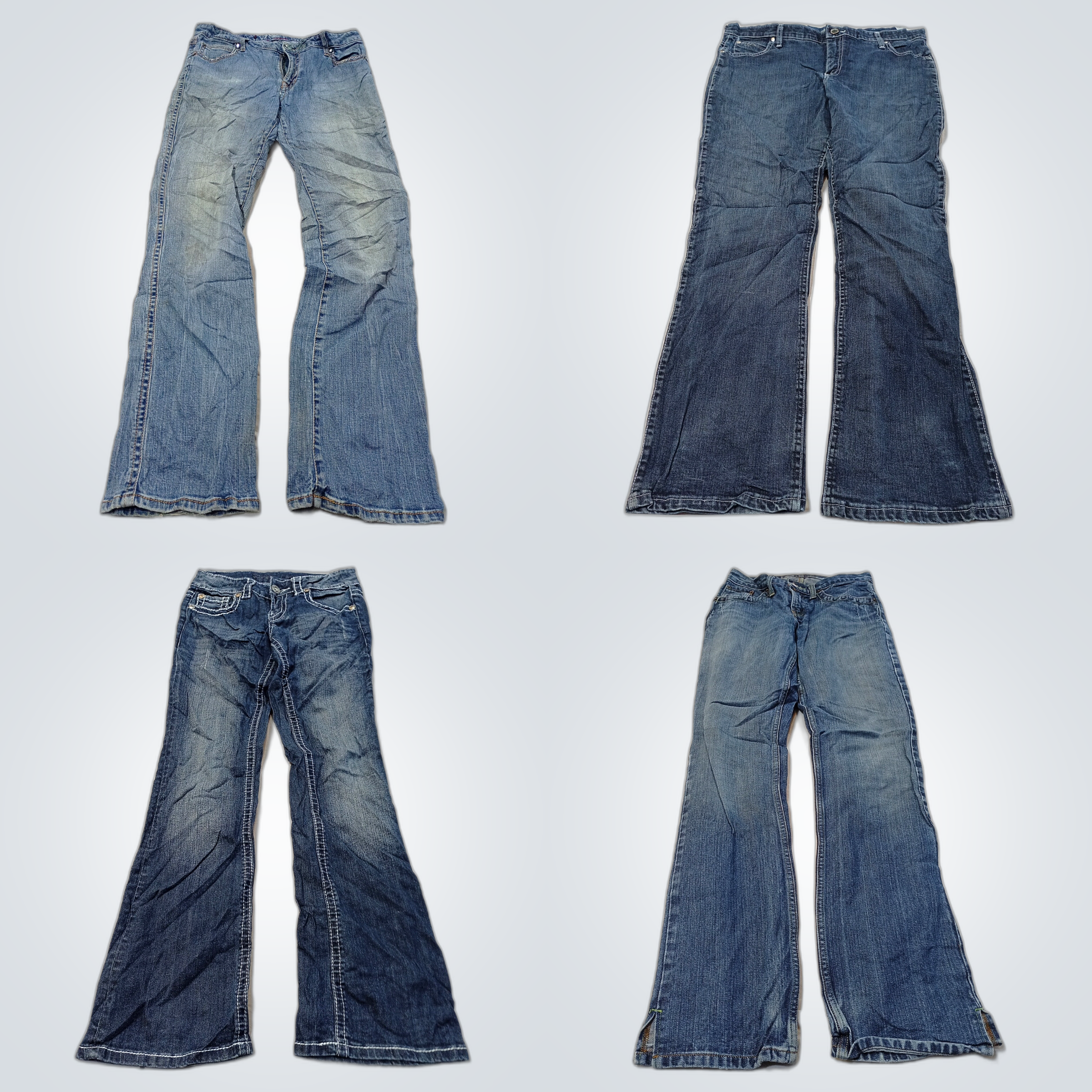 Wrangler 7 For All Mankind Bootcut Flare Jeans Bun..