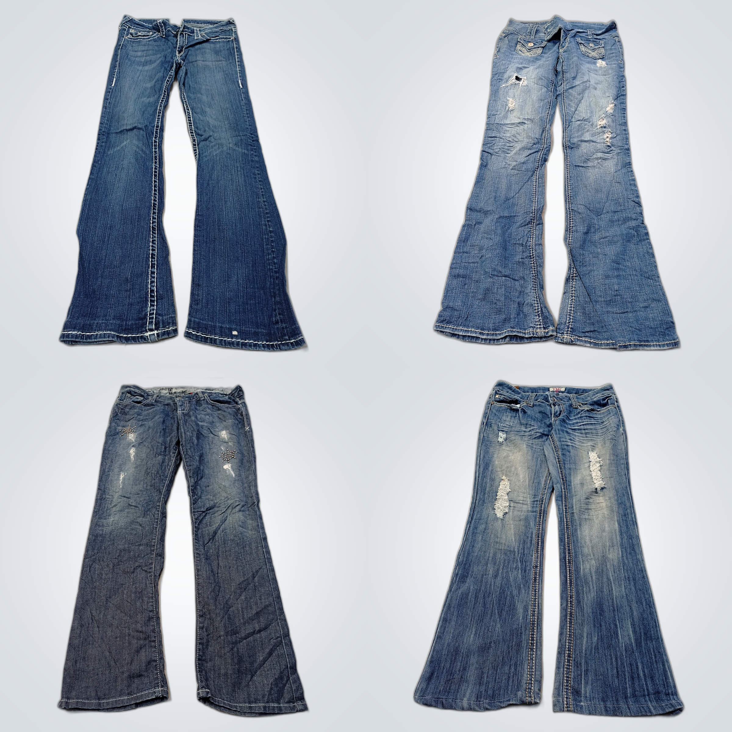 Pacote de Denim: Guess, H2J e Mais Flare, Jeans Bo..