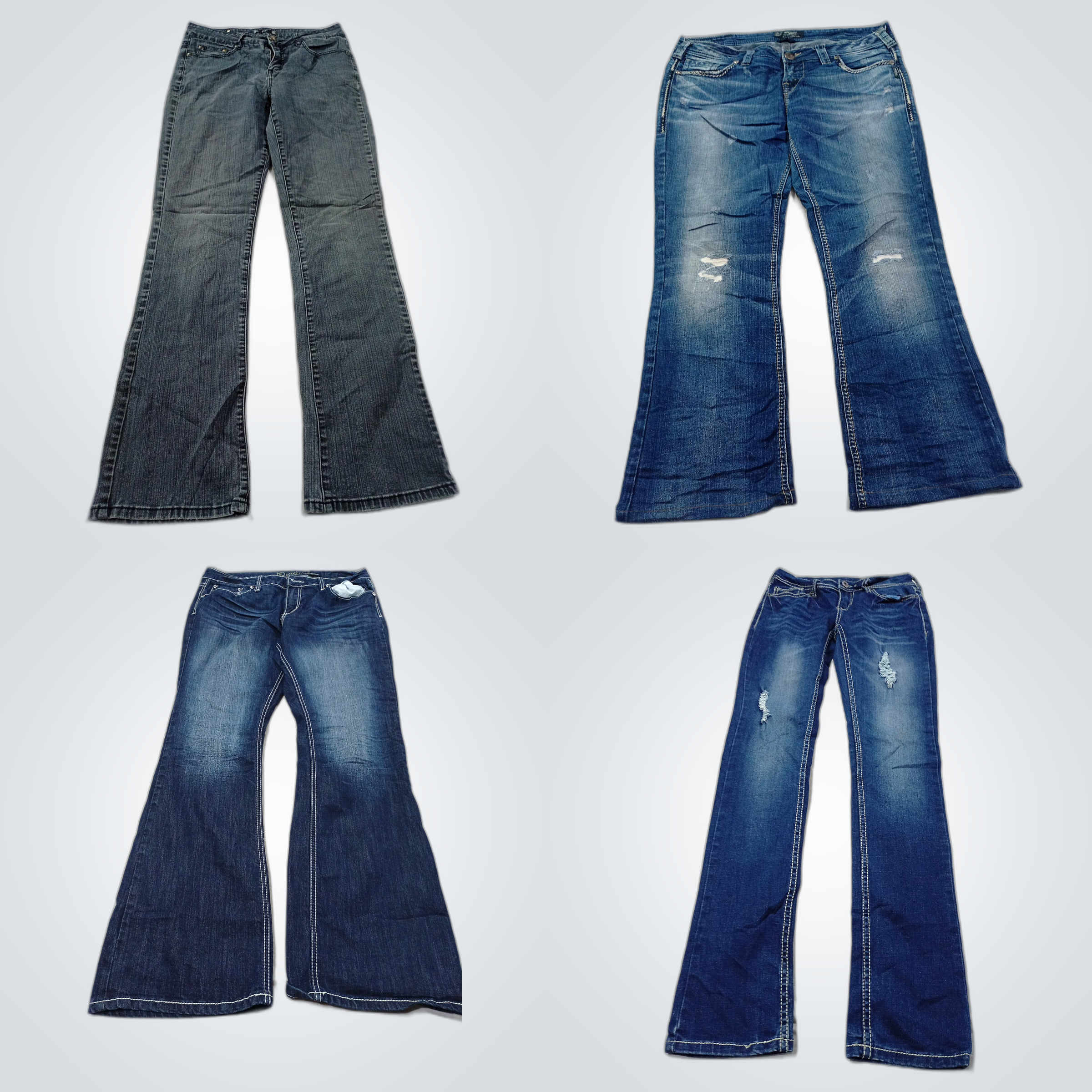 Pacote de Jeans Levemente Usados: Tru Luxe, Silver..