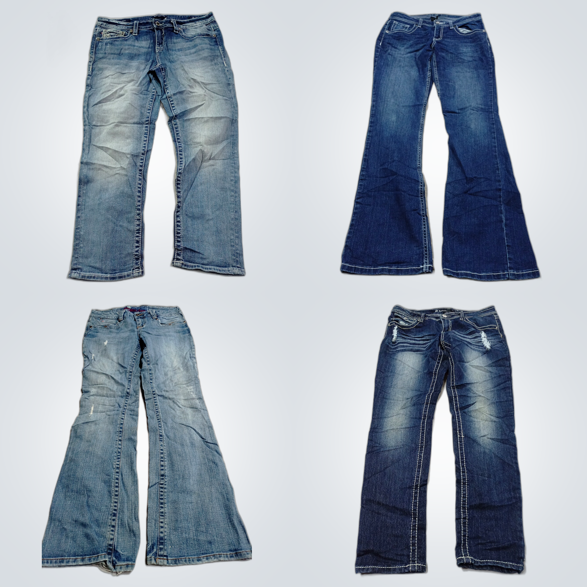 Lot de jeans en denim de créateurs - Vigoss, Calvi..