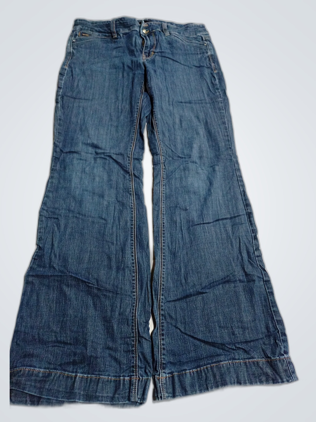 Calças de perna larga