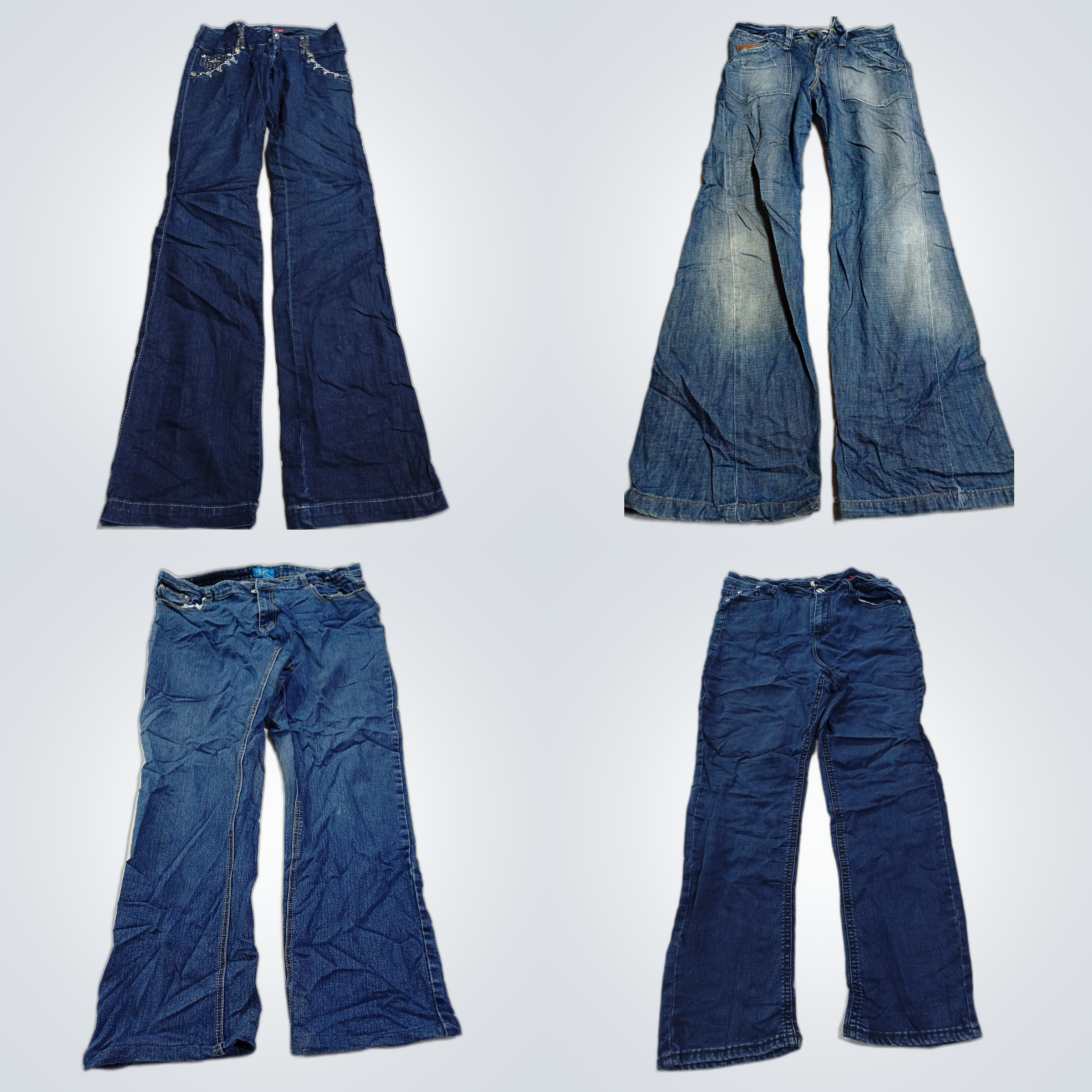 Vente de denim légèrement utilisé : Wrangler, Made..
