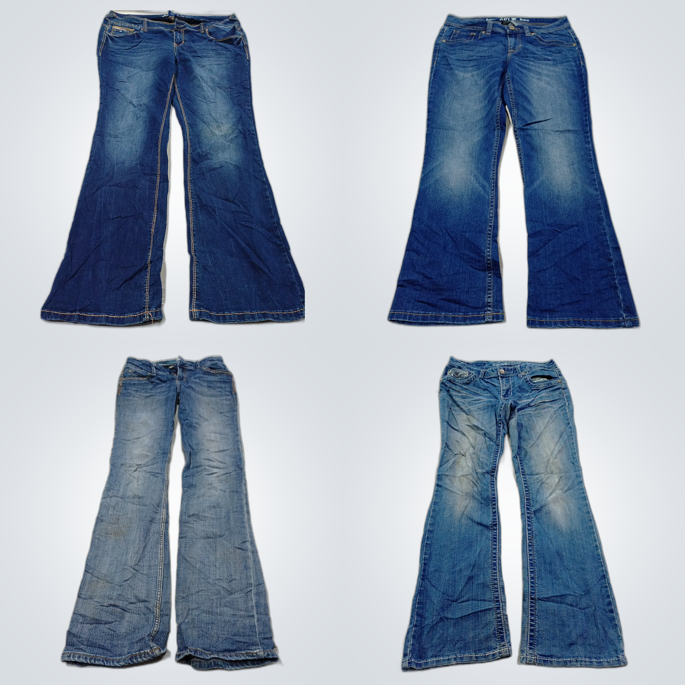 Lot de Denim Légèrement Usé : Amethyst, Wrangler, ..