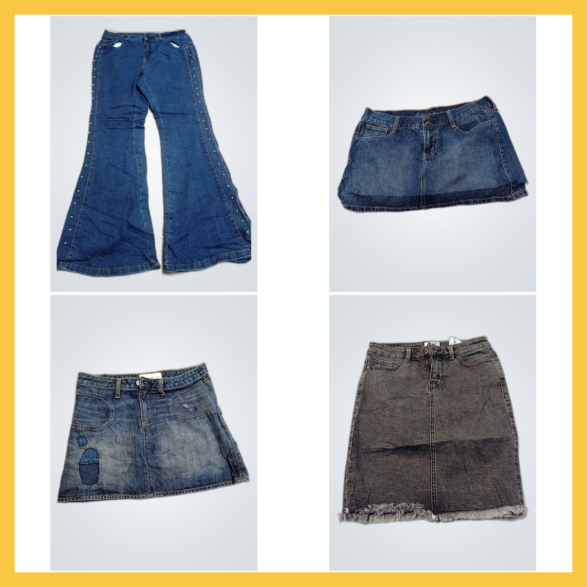 Denim Skirt Bundle - Estradivarius, Levi's, Wrangl..