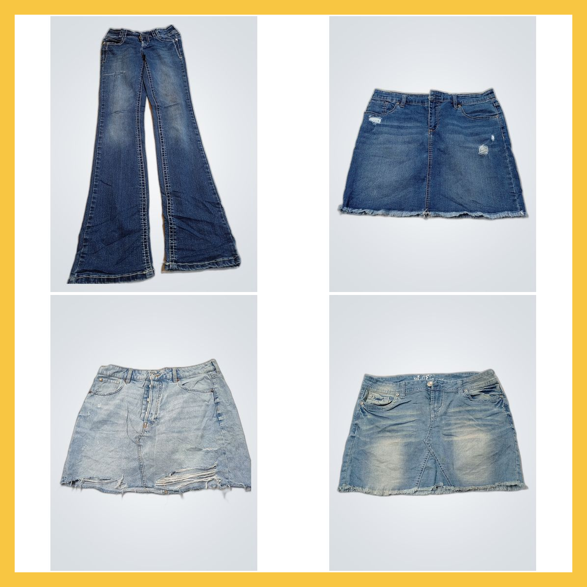 Ensemble de jupes en denim - Ann Taylor, JUSTBLACK..