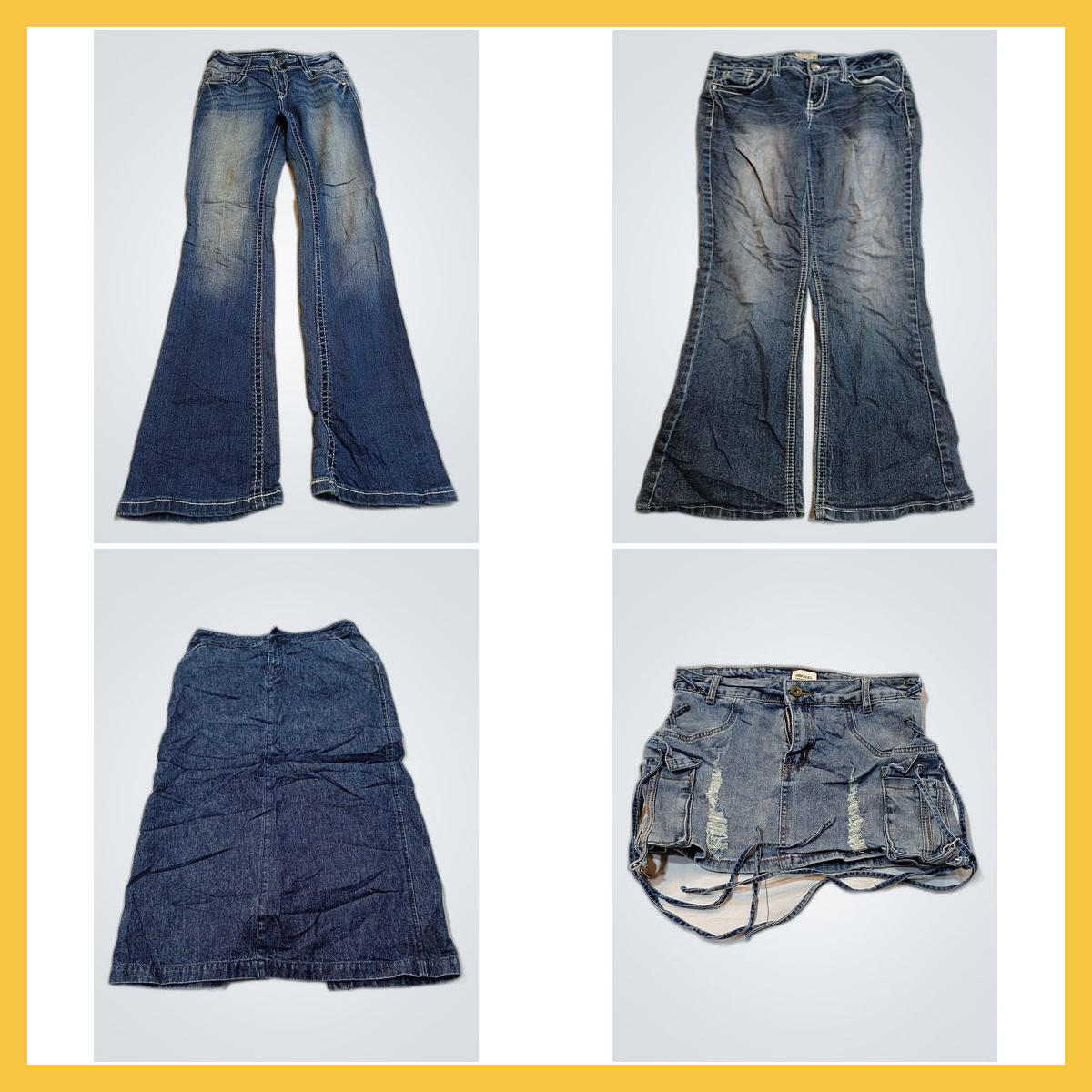 Ensemble Jupe en Jean & Jeans Évasés - Santana, Un..