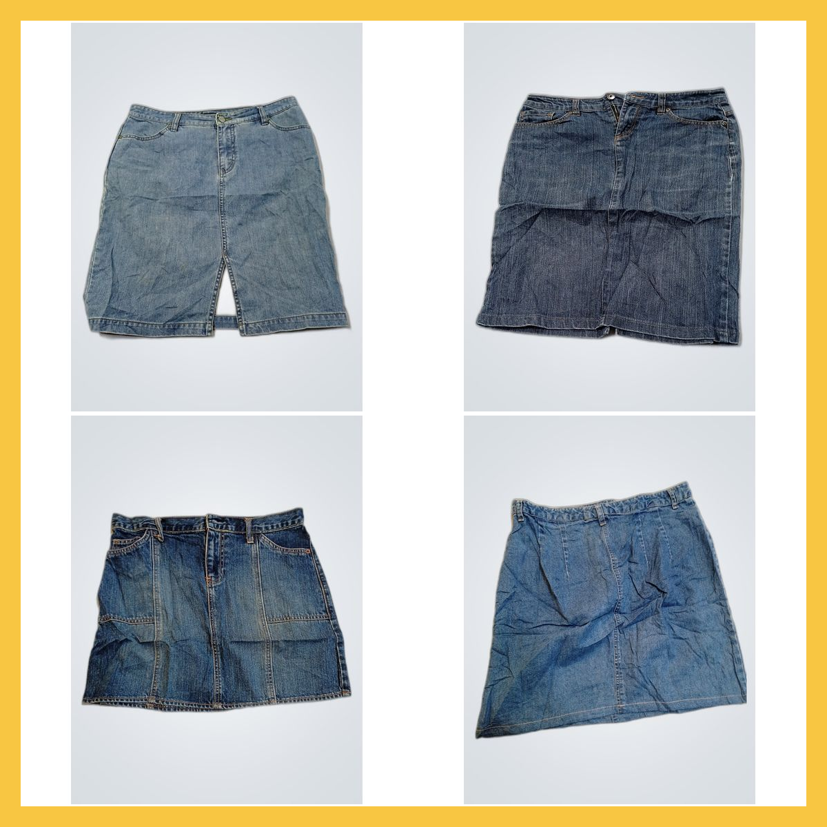 Pacote de Saia de Jeans - Mistura de 7 Peças da Ga..