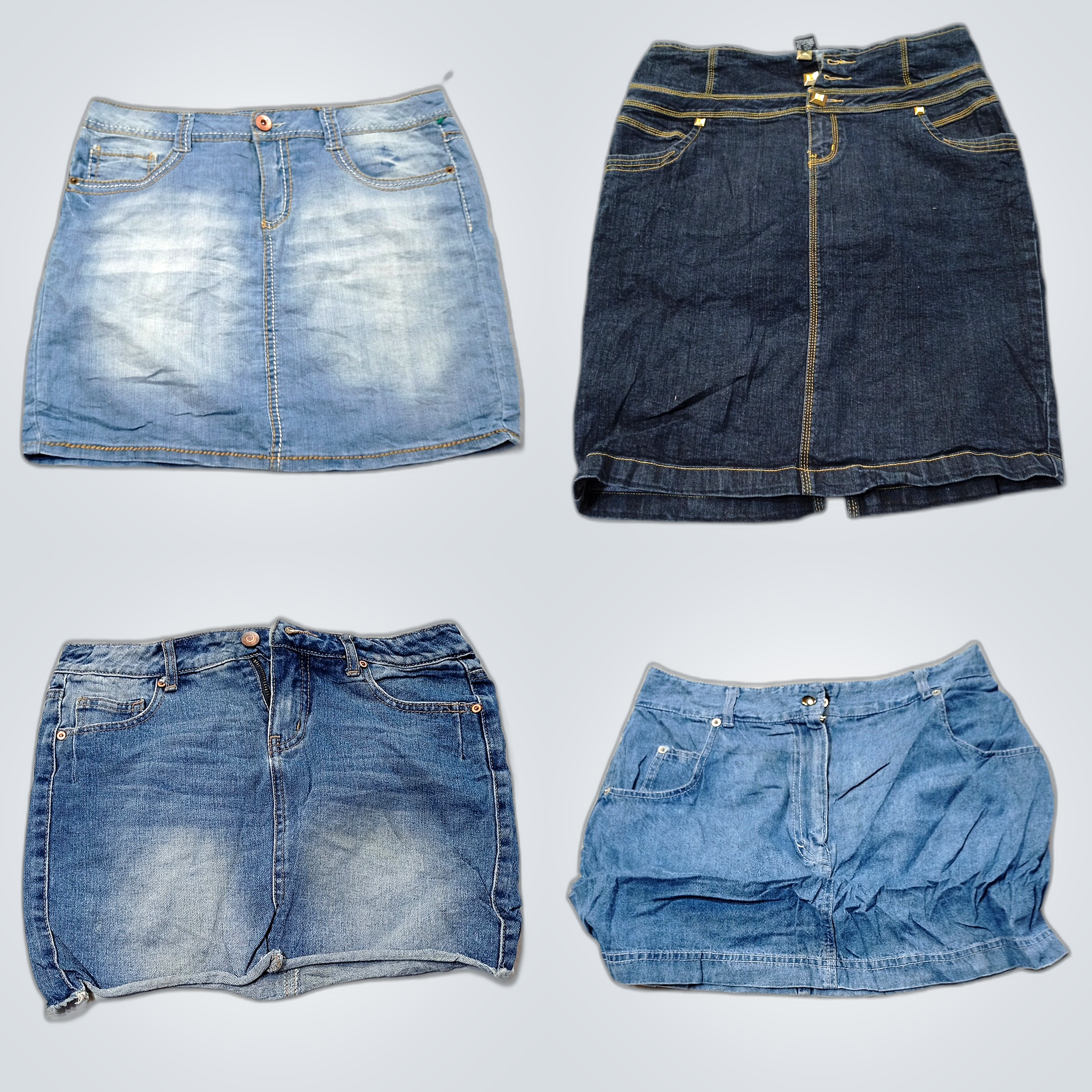 Ensemble de jupes en denim - Bershka, Lee et 5 aut..