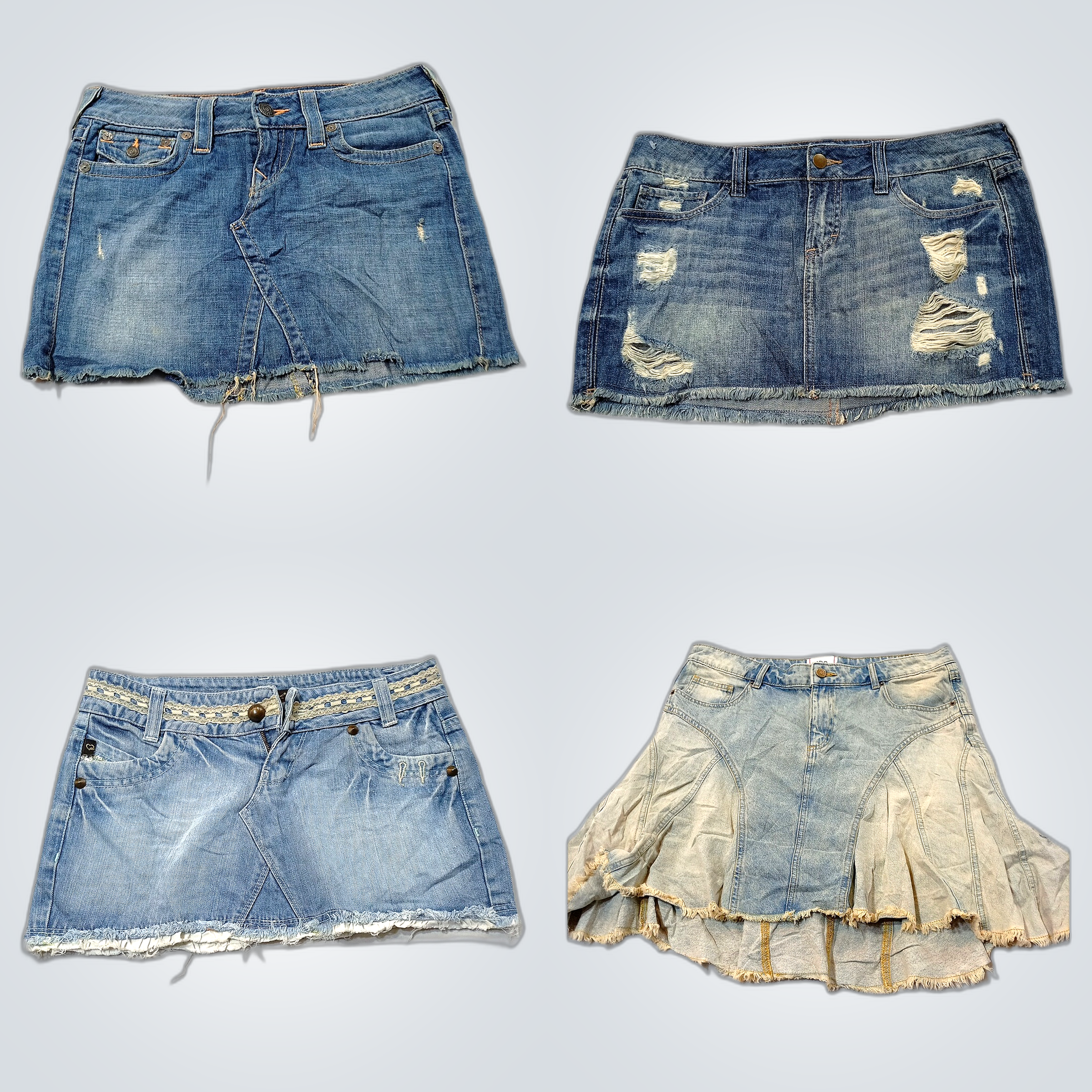 Jupe en denim miniature