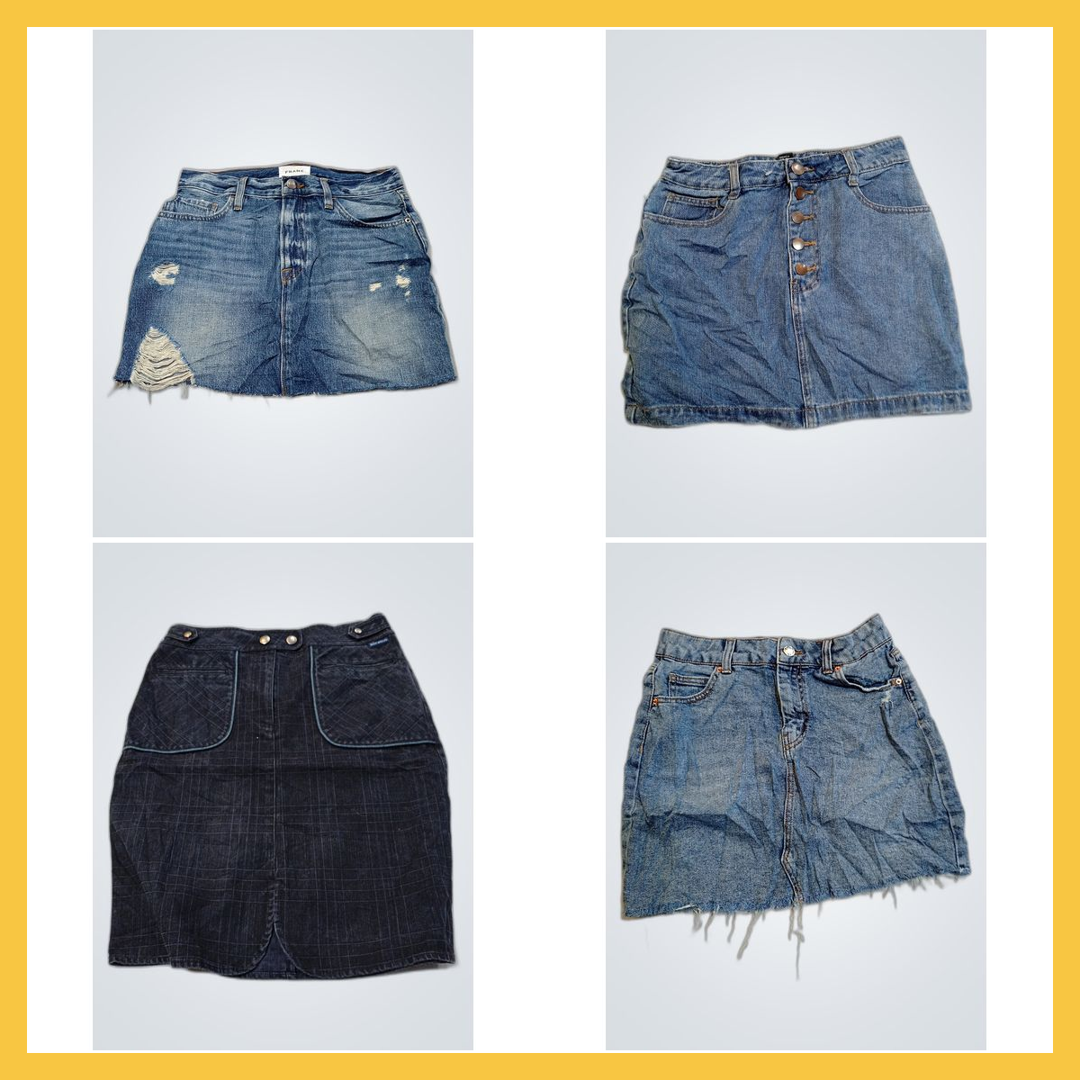 Lot de jupes en denim légèrement utilisées - SO, G..