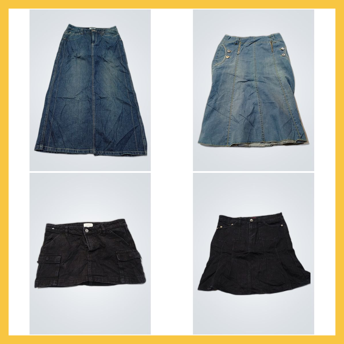 Ensemble de jupes en denim : sans marque, Old Navy..