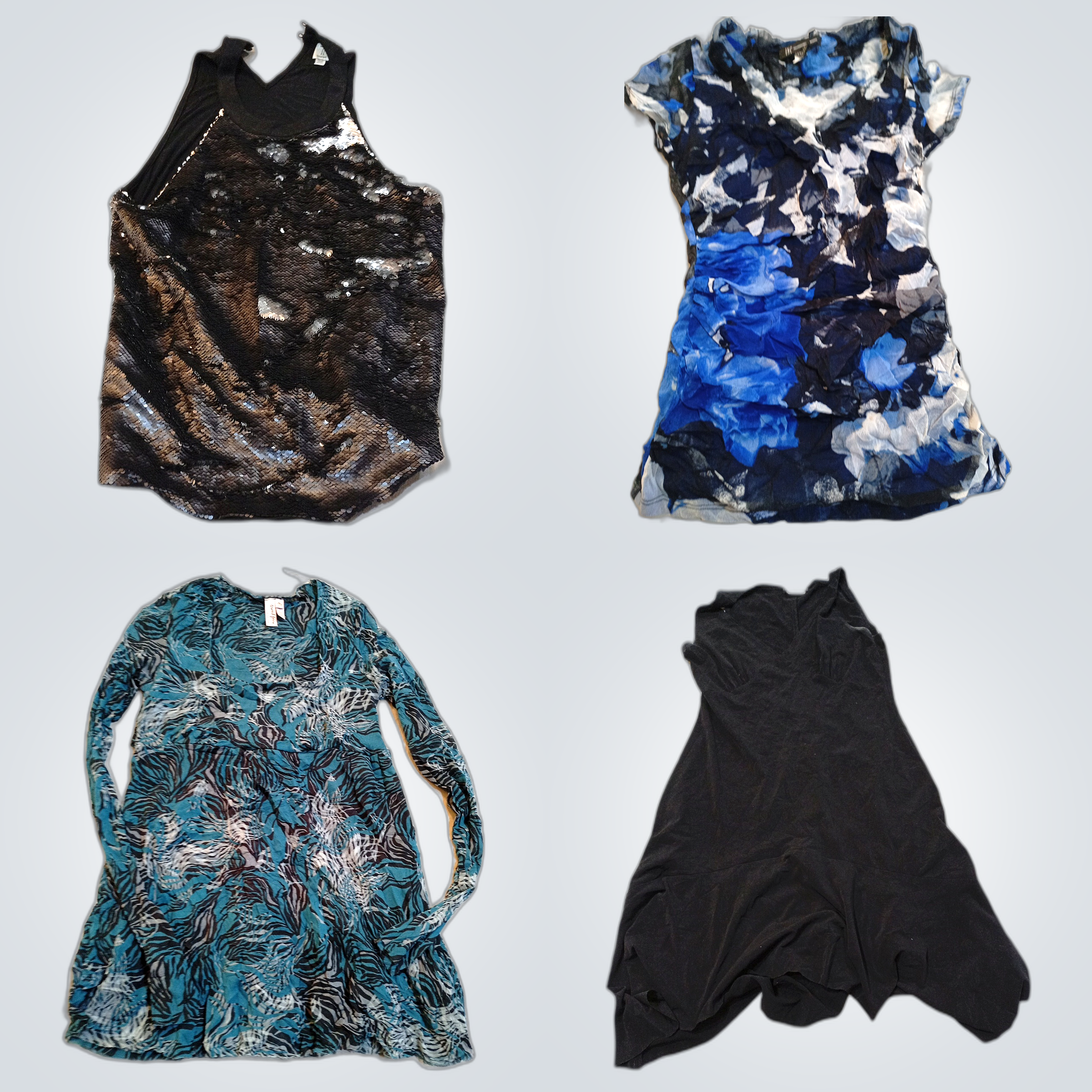 Pacchetto Designer: 10 Pezzi Abiti e Top Femminili..