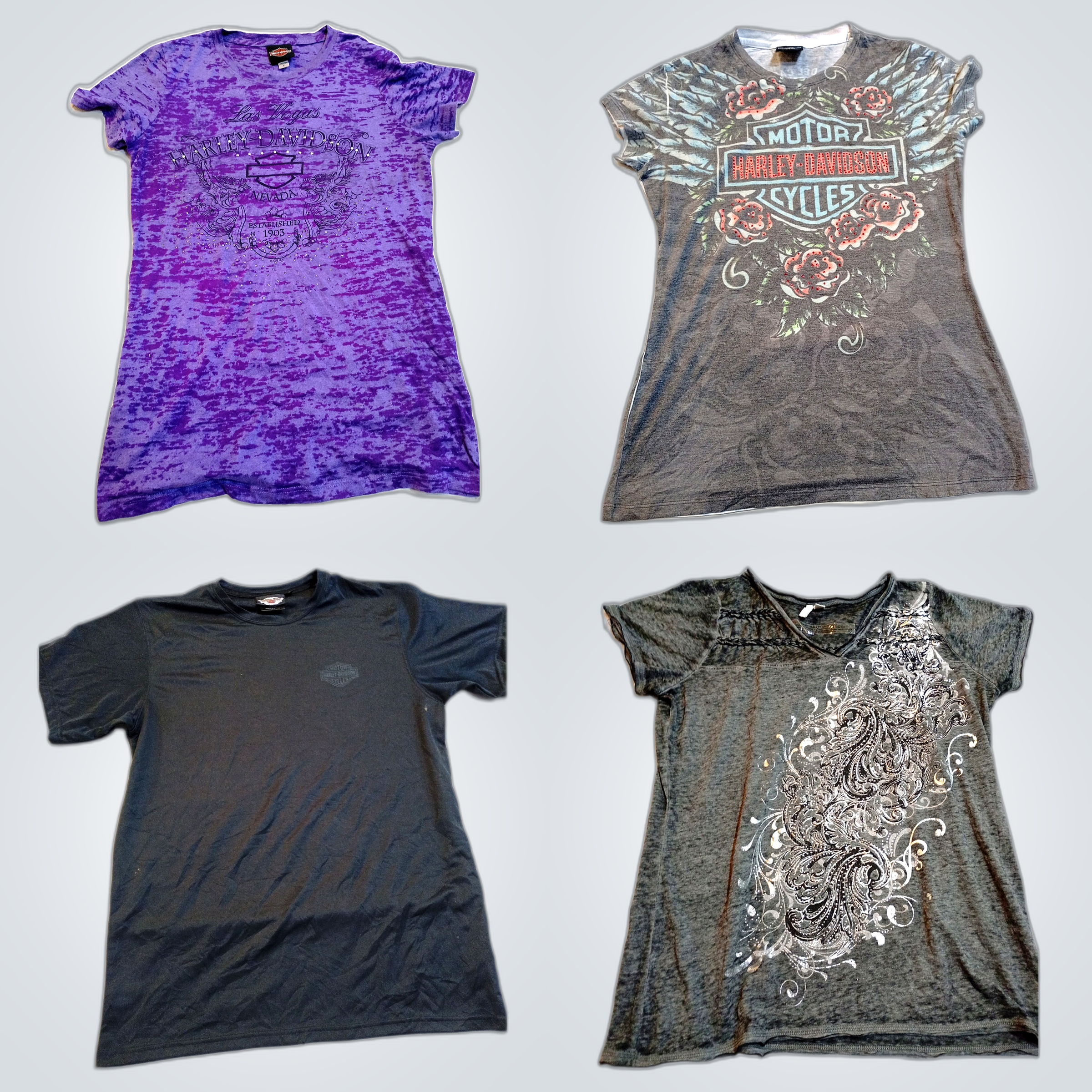 Bebe, Playboy, Roxy & Harley-Davidson Pack de T-sh..