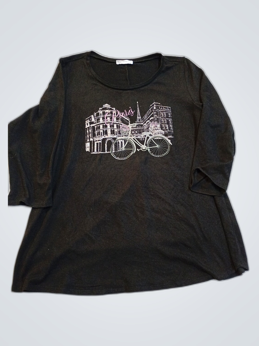 Camiseta de Mangas Longas com Estampa Gráfica